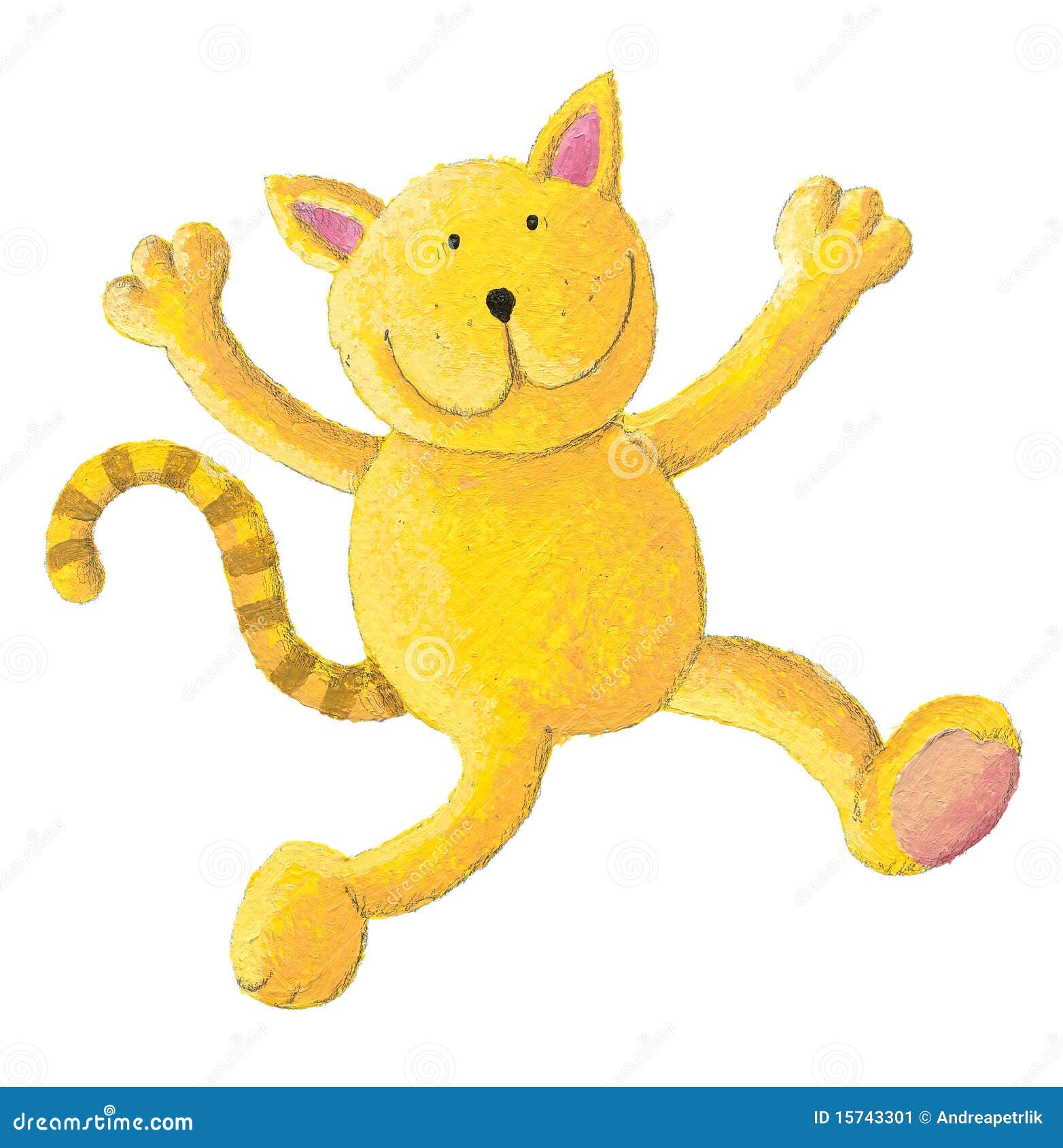 Le Chat Saute Pour La Joie Illustration Stock Illustration Du Chat Le Chat Saute Pour La Joie Illustration Stock Illustration Du Chat