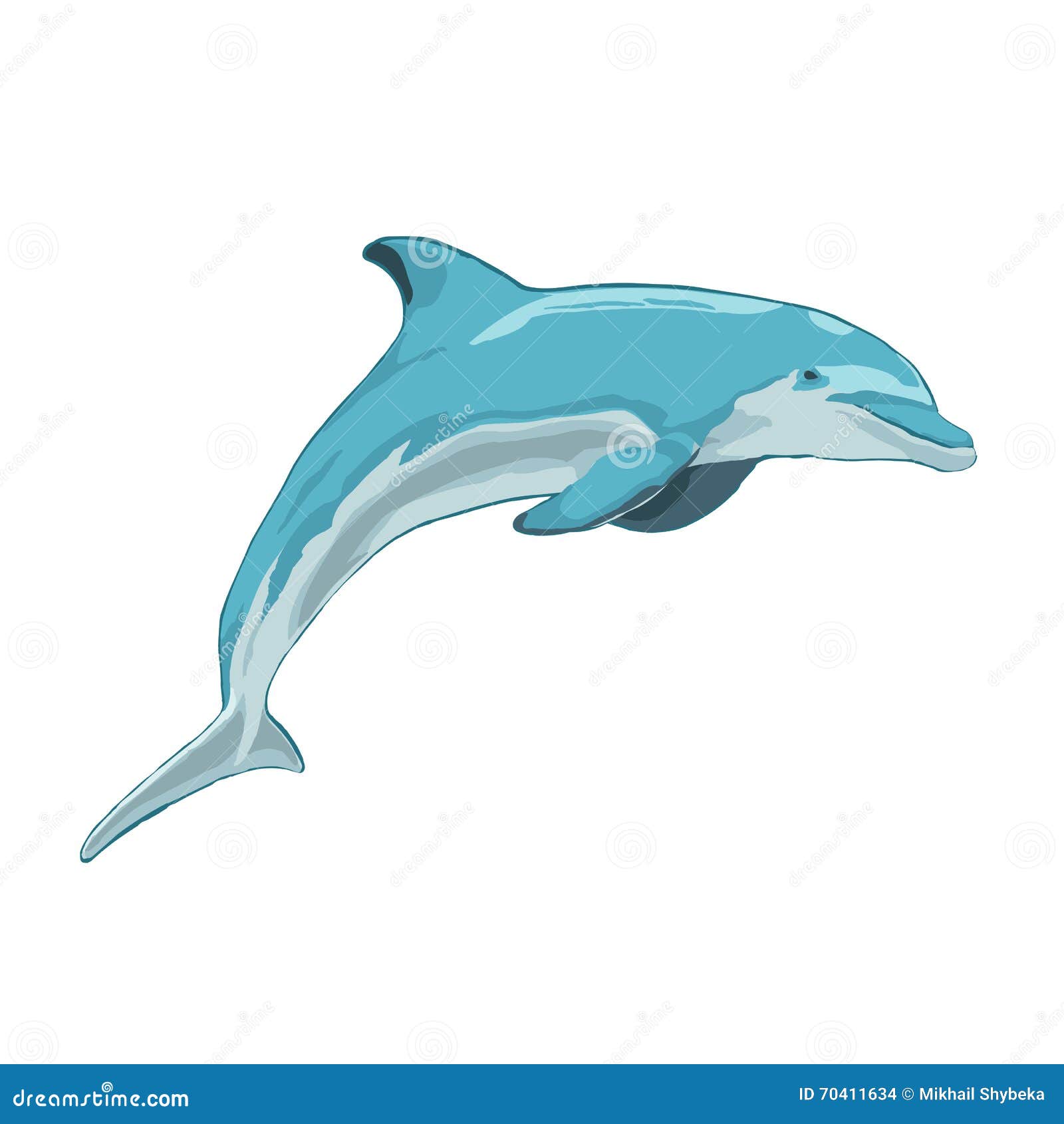 Le Dauphin Bleu Saute Illustration De Vecteur Illustration Du Natation Le Dauphin Bleu Saute Illustration De Vecteur Illustration Du Natation