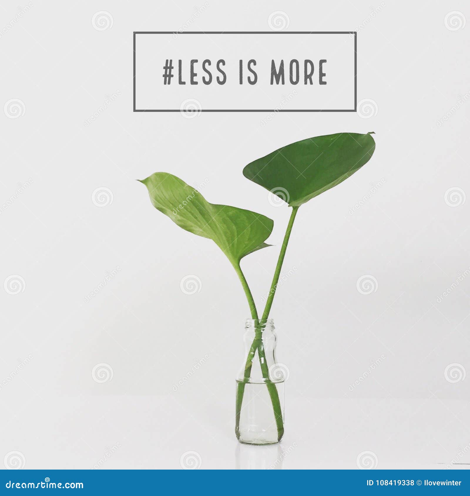 Le De Motivation Inspire De Citation Est Moins Plus De Photo Stock Image Du Maison Conception