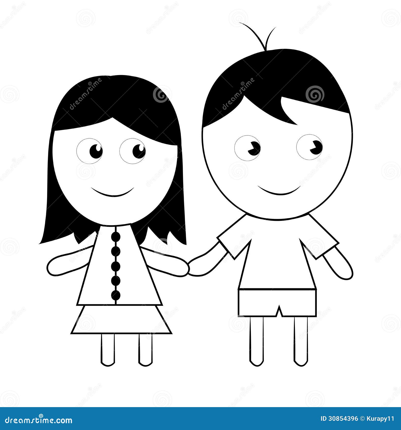 image libre de droits le dessin de l enfant d un couple image