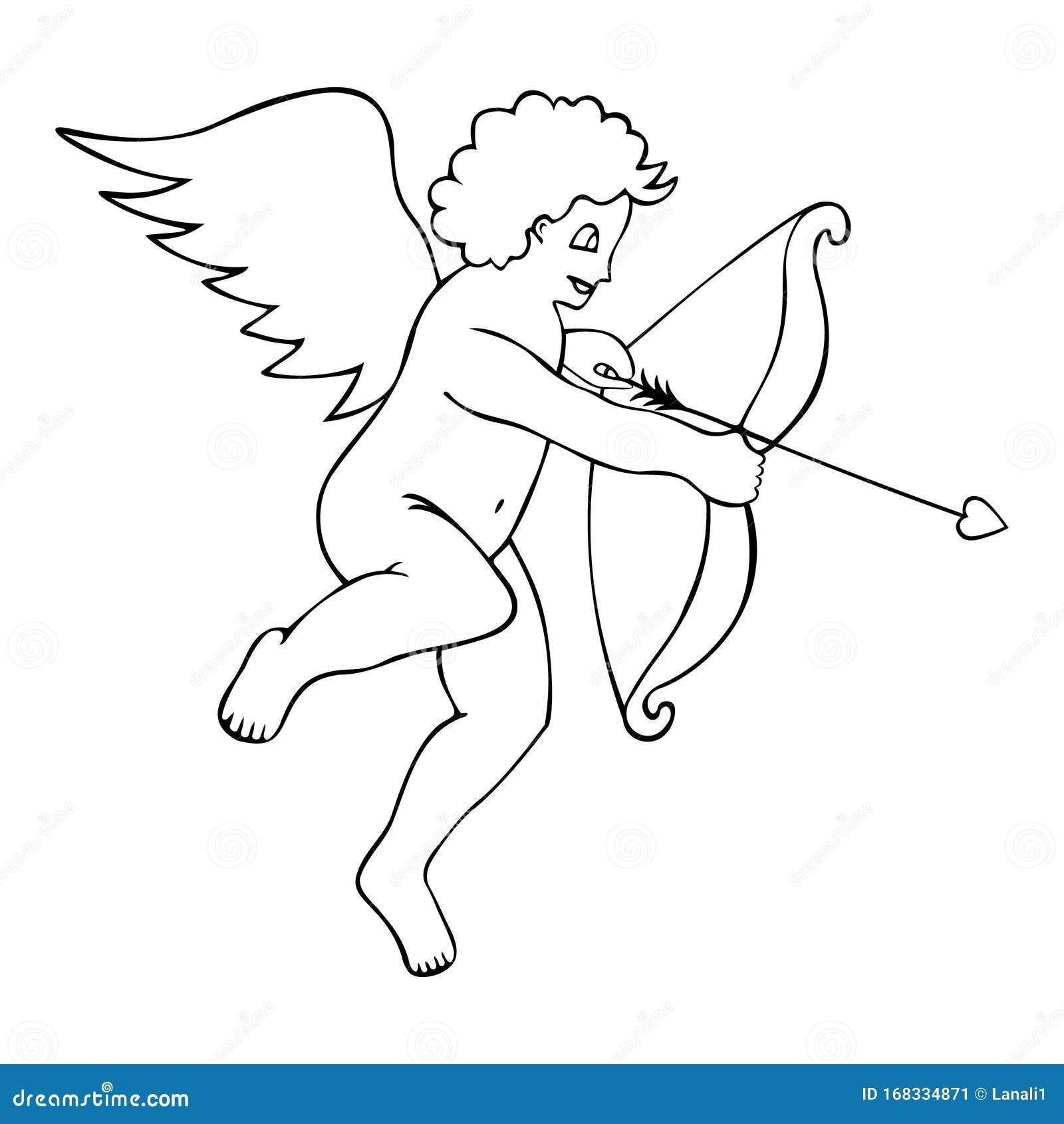Cupidon Avec Arc Et Flèche Vecteurs libres de droits et plus d'images  vectorielles de Aile d'animal - Aile d'animal, Amour, Ange - iStock