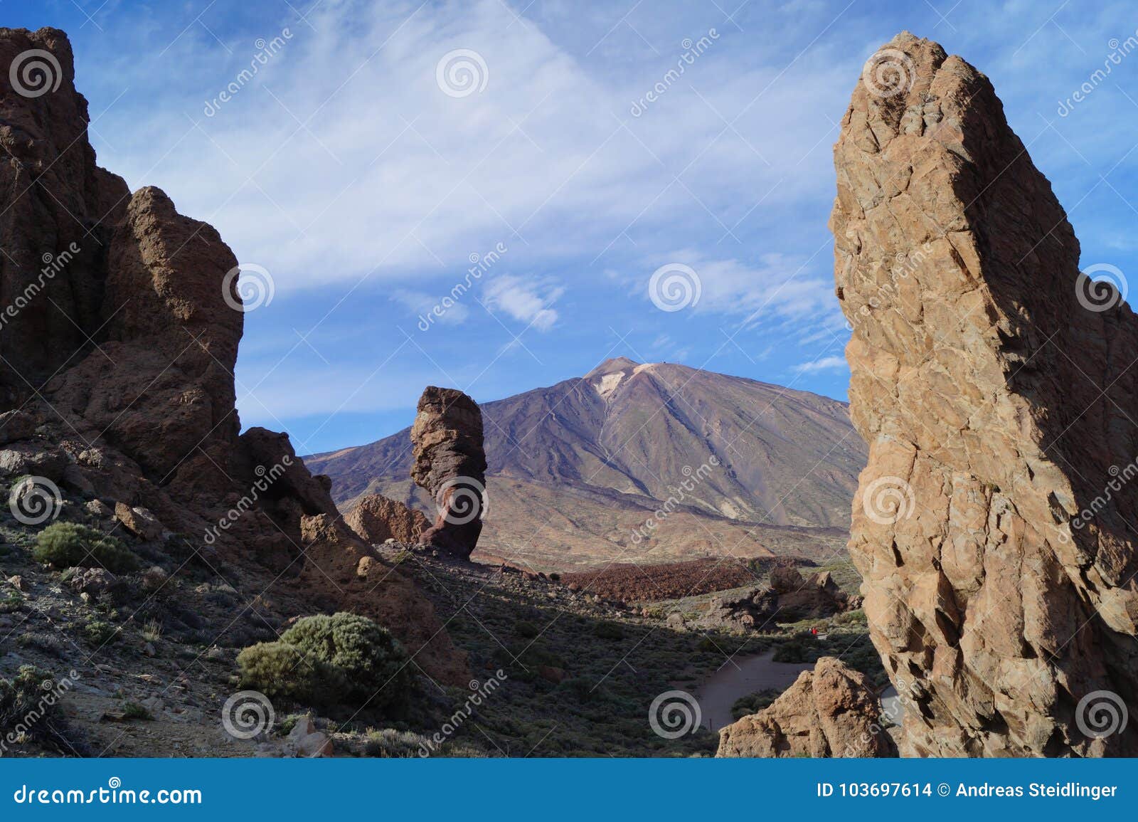 Le Doigt De Dieu En Parc National De Teide Photo Stock Image Du Appels Espagne 103697614