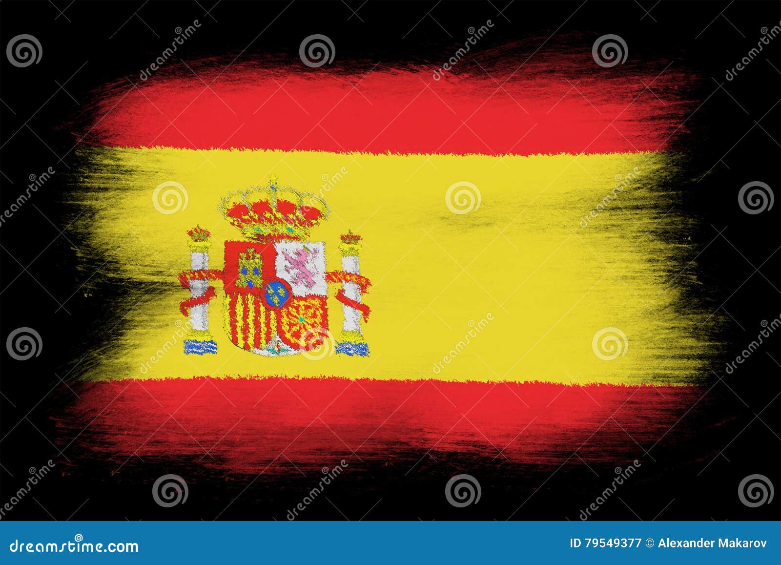 Le Drapeau Espagnol Illustration Stock Illustration Du Retrait