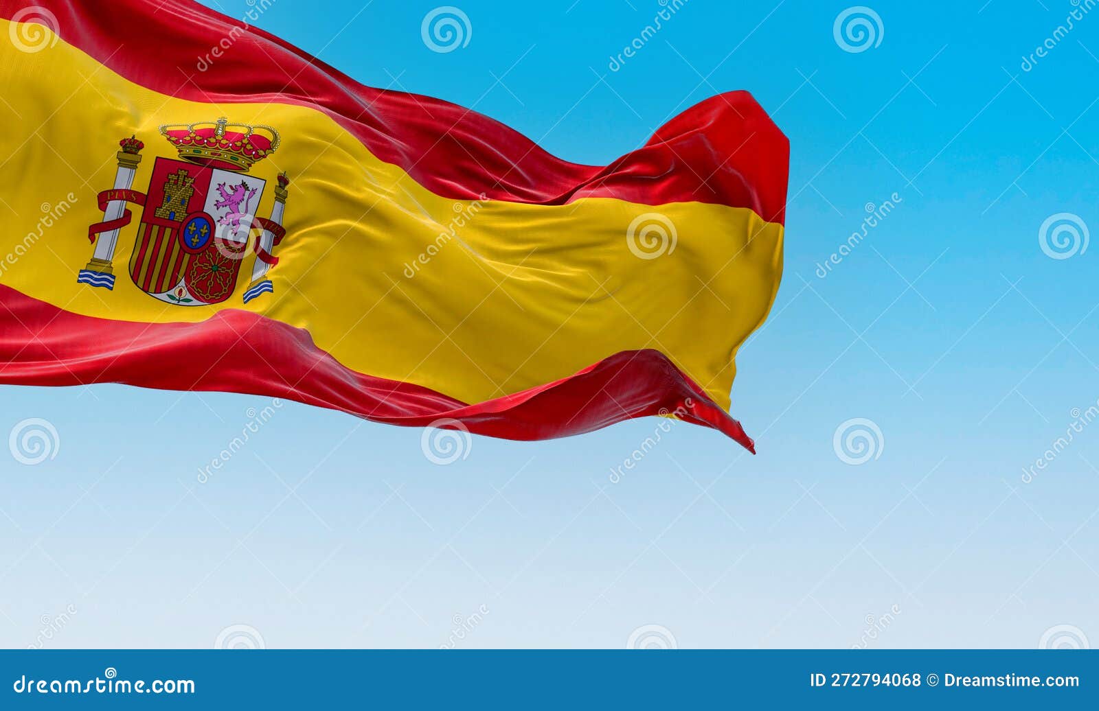 Drapeau Espagne Armoiries 3D Stock Illustration