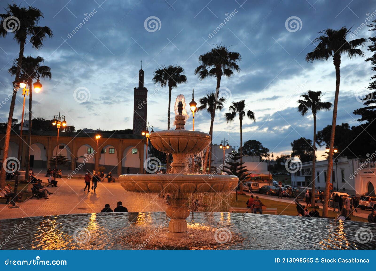 Grand Socco or main city square in Tangier, Morocco Stock Photo