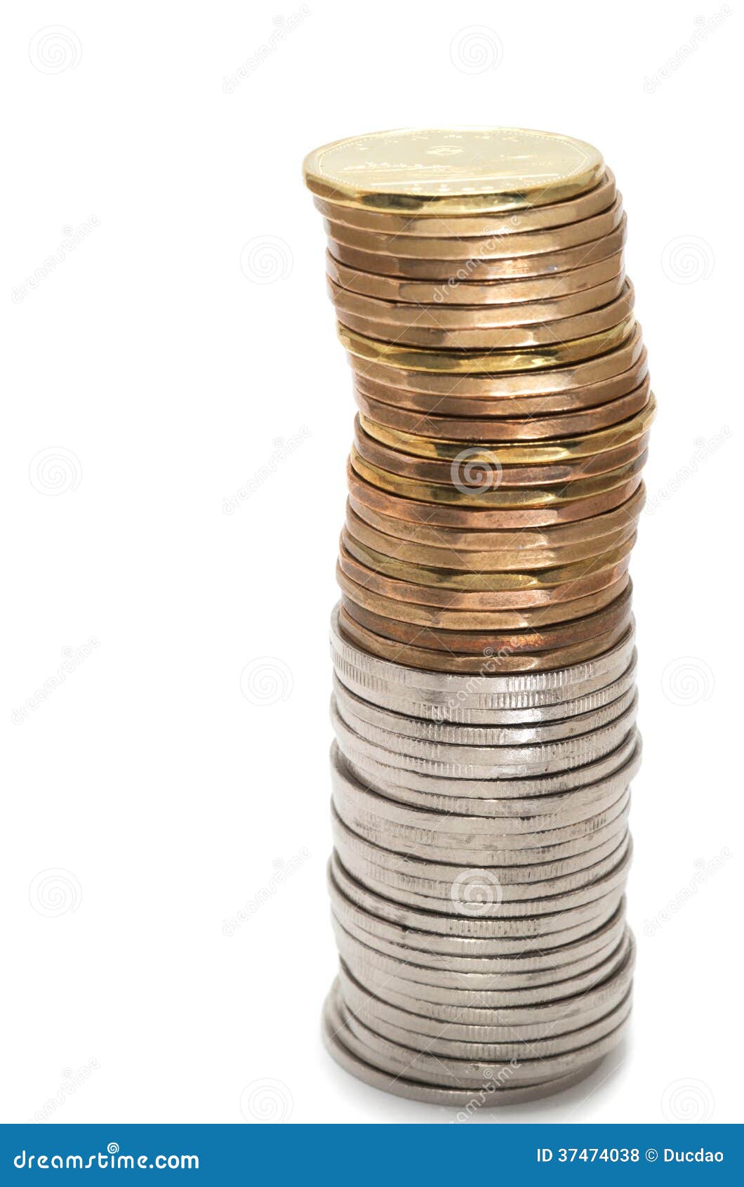 Le Groupe De Dollar Invente La Tour Photo stock Image du richesse