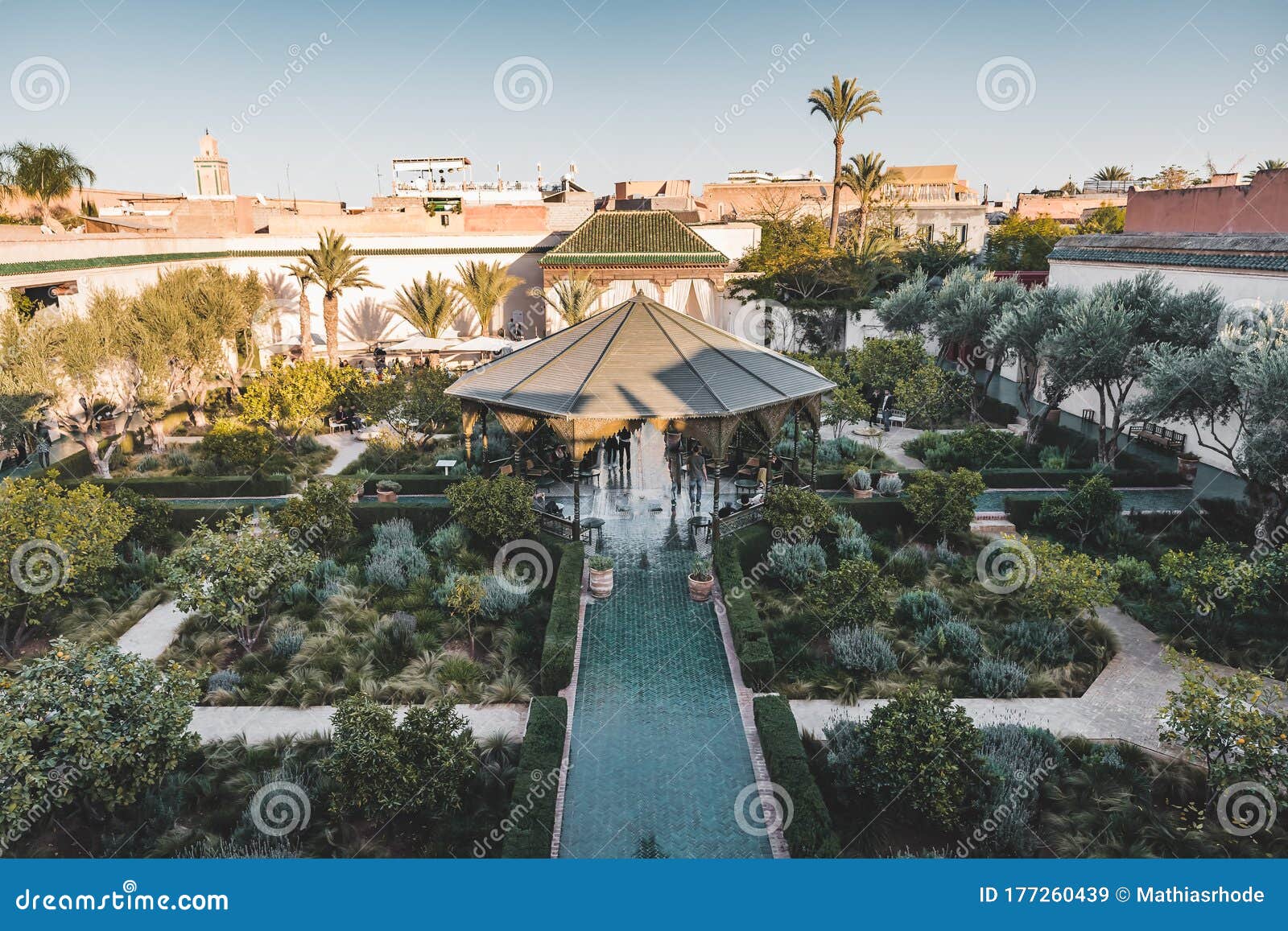 le jardin secret garden, marrakech, morocco old madina, marrakech, morocco.