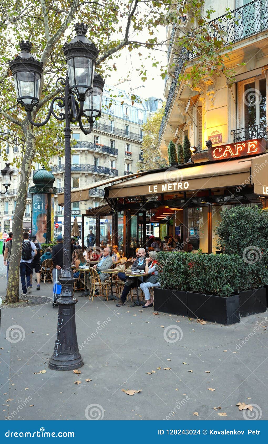 Le Metro is a Typical Parisian Cafe Located on Saint Germain Boulevard ...