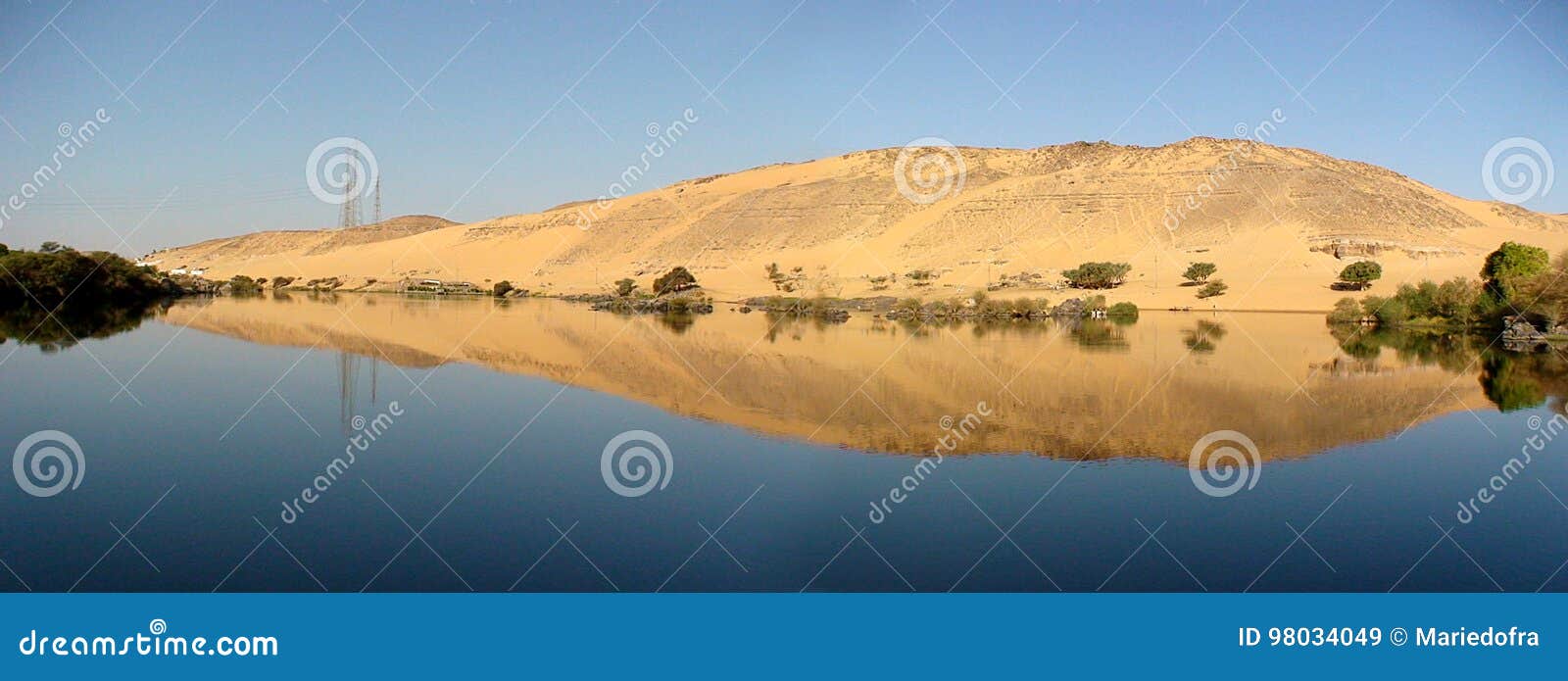 Vue panoramique de la rivière le Nil