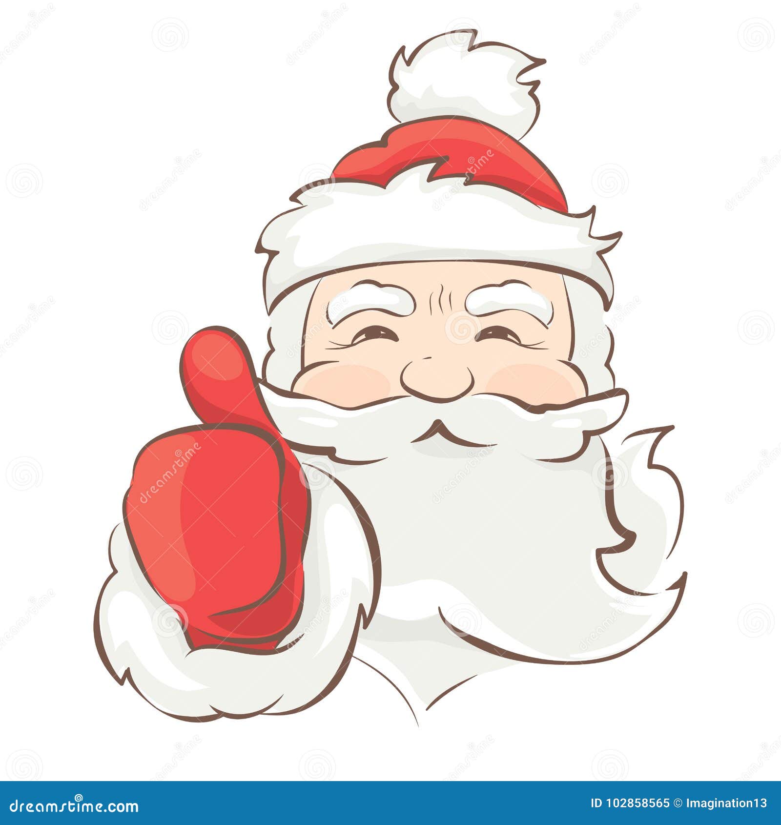 Le Père Noël Drôle Illustration De Vecteur Illustration Du