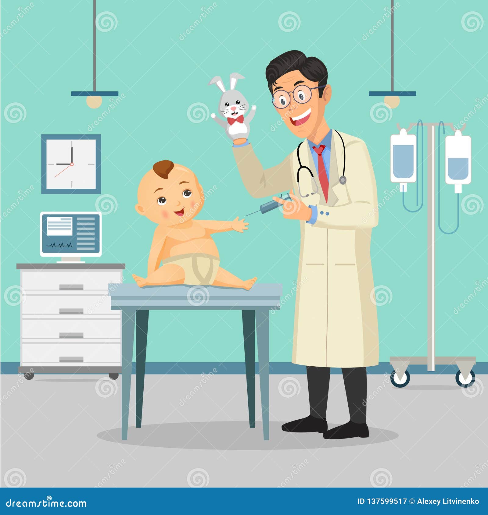 Le Pediatre De Docteur Execute Une Vaccination D Un Bebe Garcon Dans L Hopital Le Docteur Tient Un Jouet Illustration De Vecteur Illustration Du Nourrisson Enfance Le Pediatre De Docteur Execute Une Vaccination D Un Bebe Garcon Dans L Hopital Le Docteur Tient Un Jouet Illustration De Vecteur Illustration Du Nourrisson Enfance