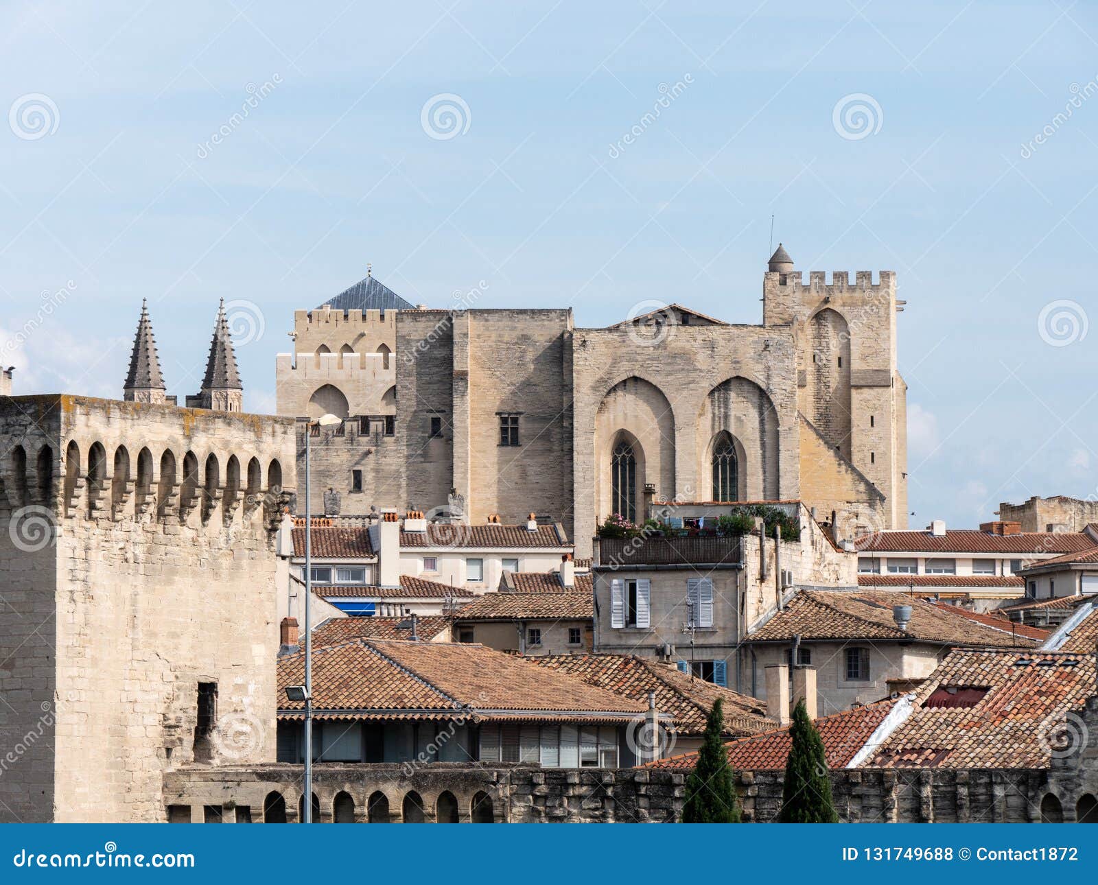 Le palais papal est un palais historique situé à Avignon, France du sud Il est l'un des plus grands et les plus importants bâtiments gothiques médiévaux en Europe