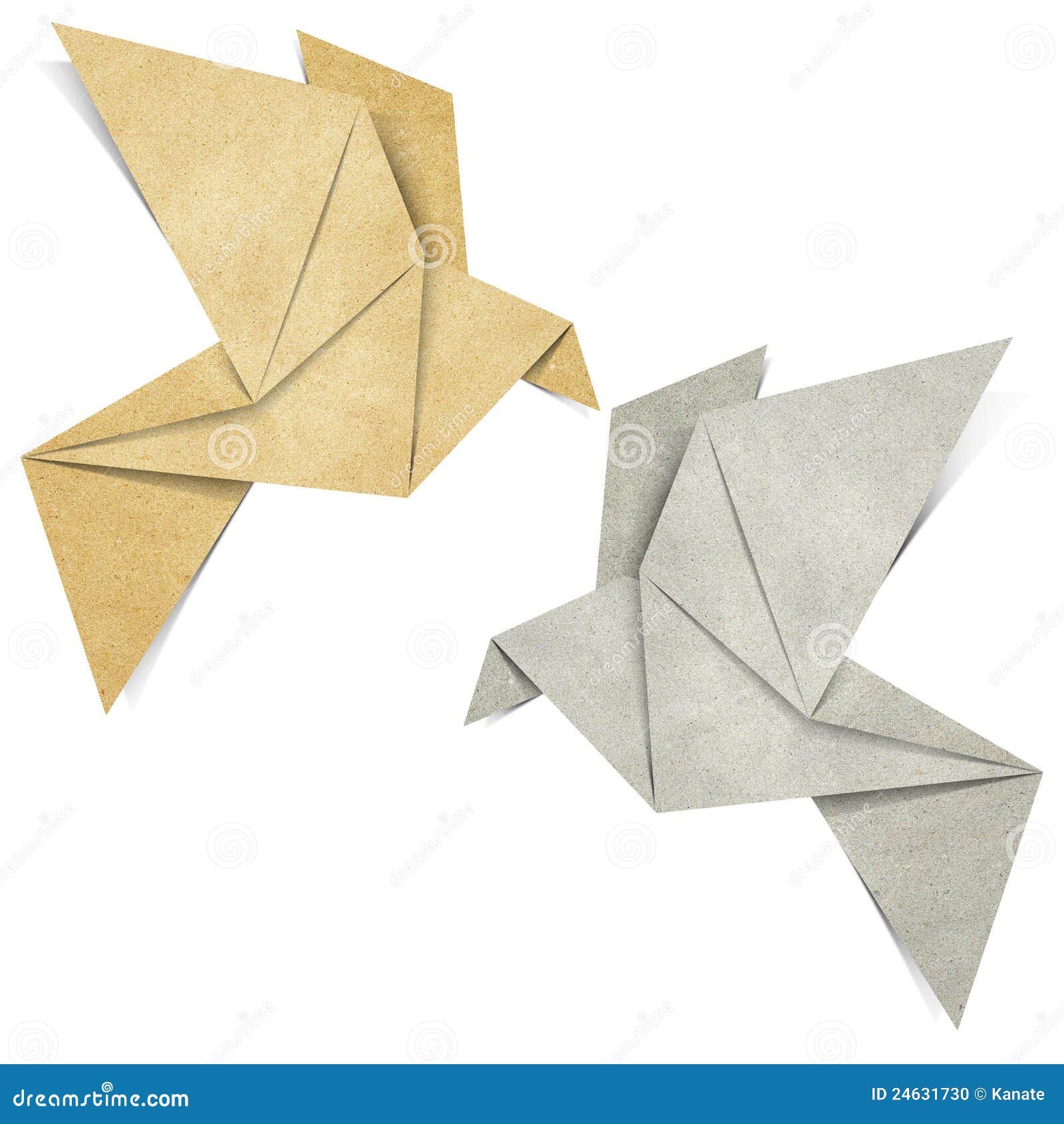 Le Papercraft Doiseau Dorigami Effectué à Partir