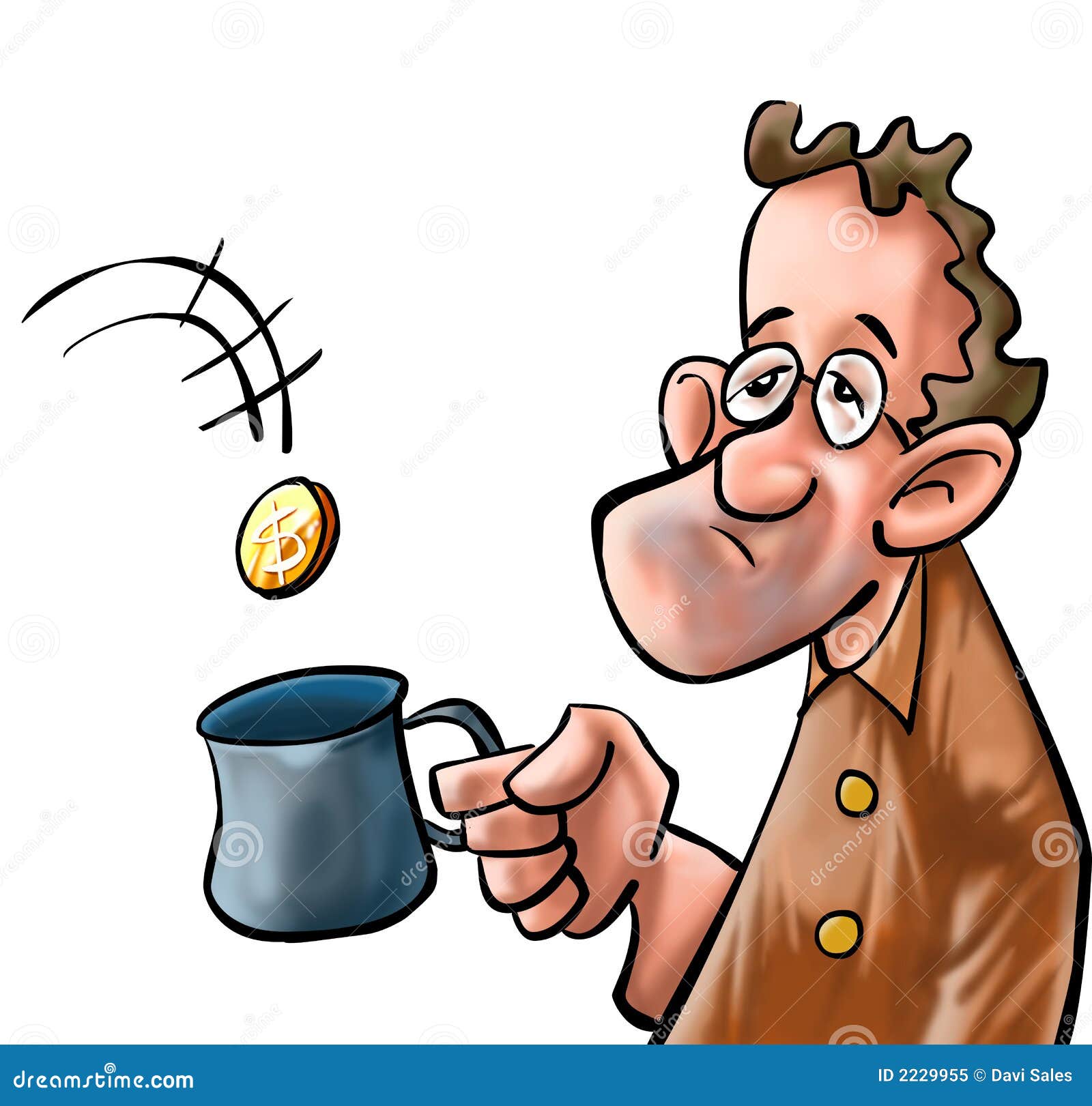 Le Pauvre Homme Photo libre de droits Image 2229955