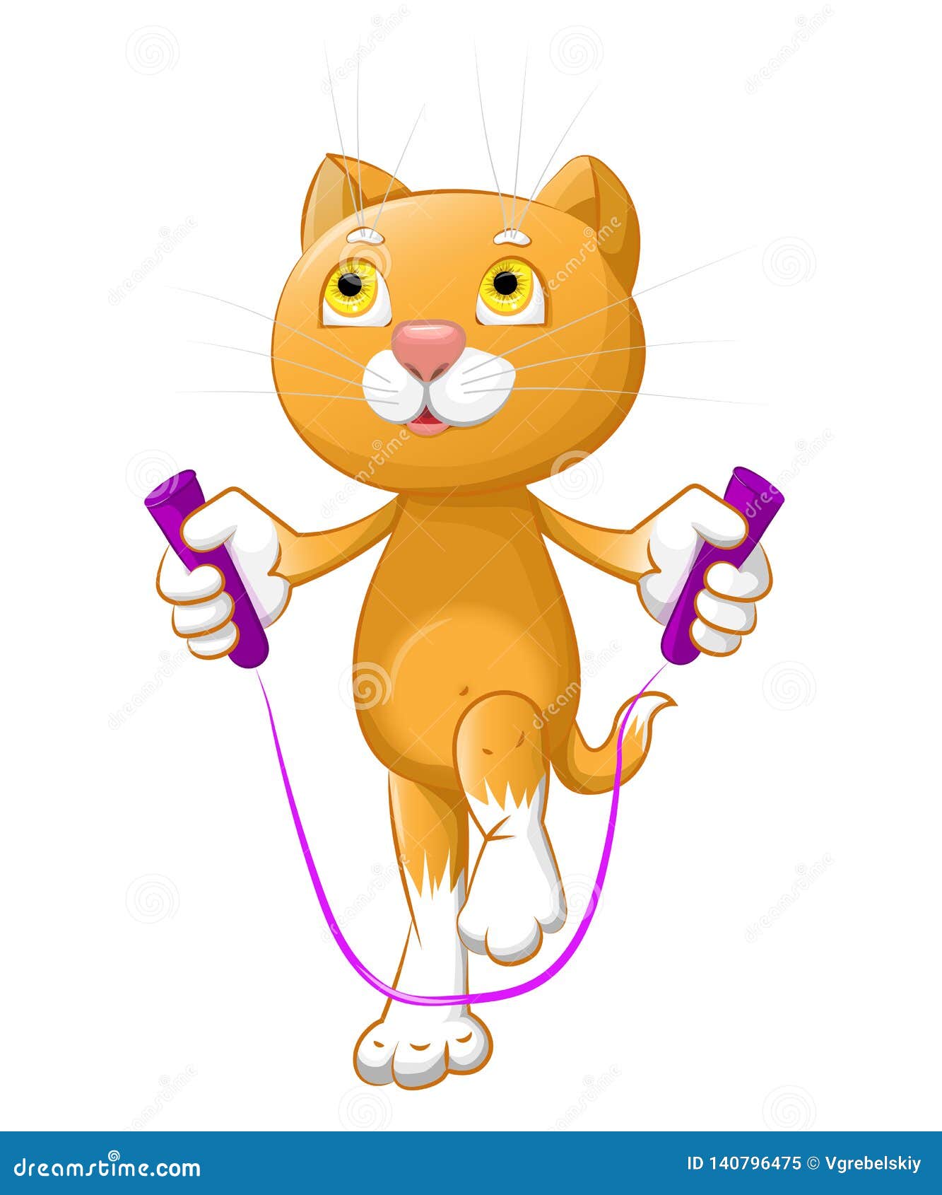 Le Petit Chat Est Corde A Sauter Illustration De Vecteur Illustration Du Conception Gibier Le Petit Chat Est Corde A Sauter Illustration De Vecteur Illustration Du Conception Gibier