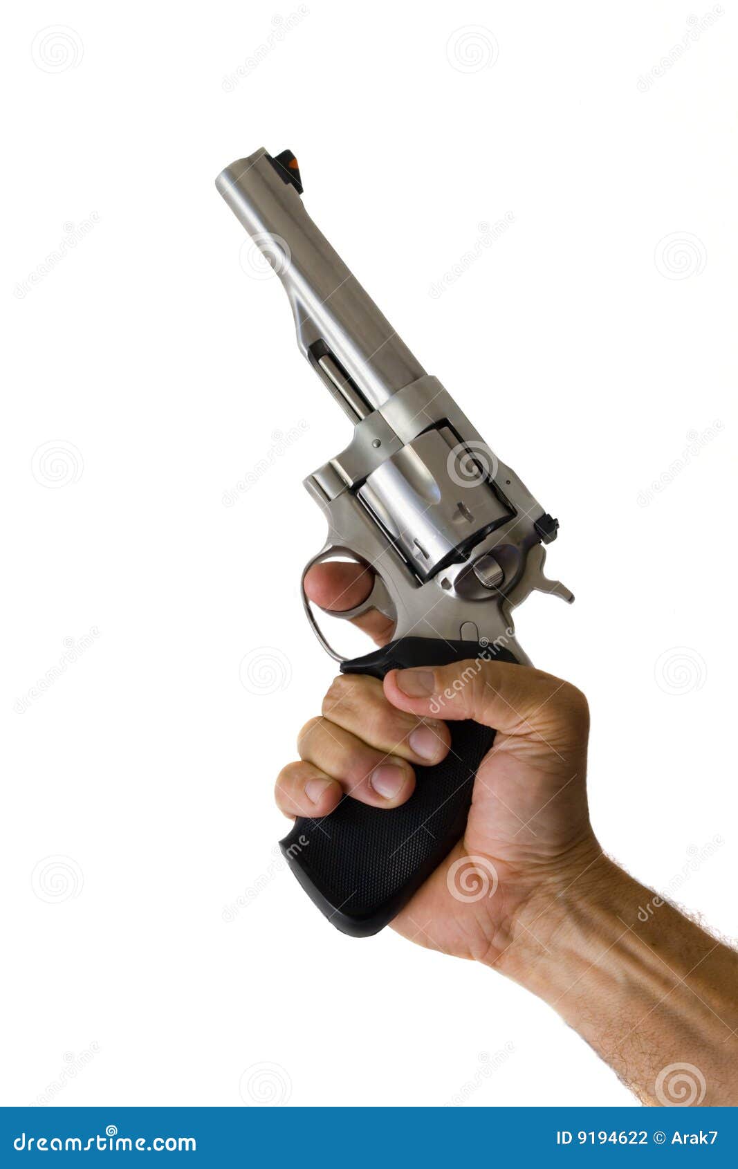 Le Pistolet De 44 Mains A Retenu Lacier Inoxydable De