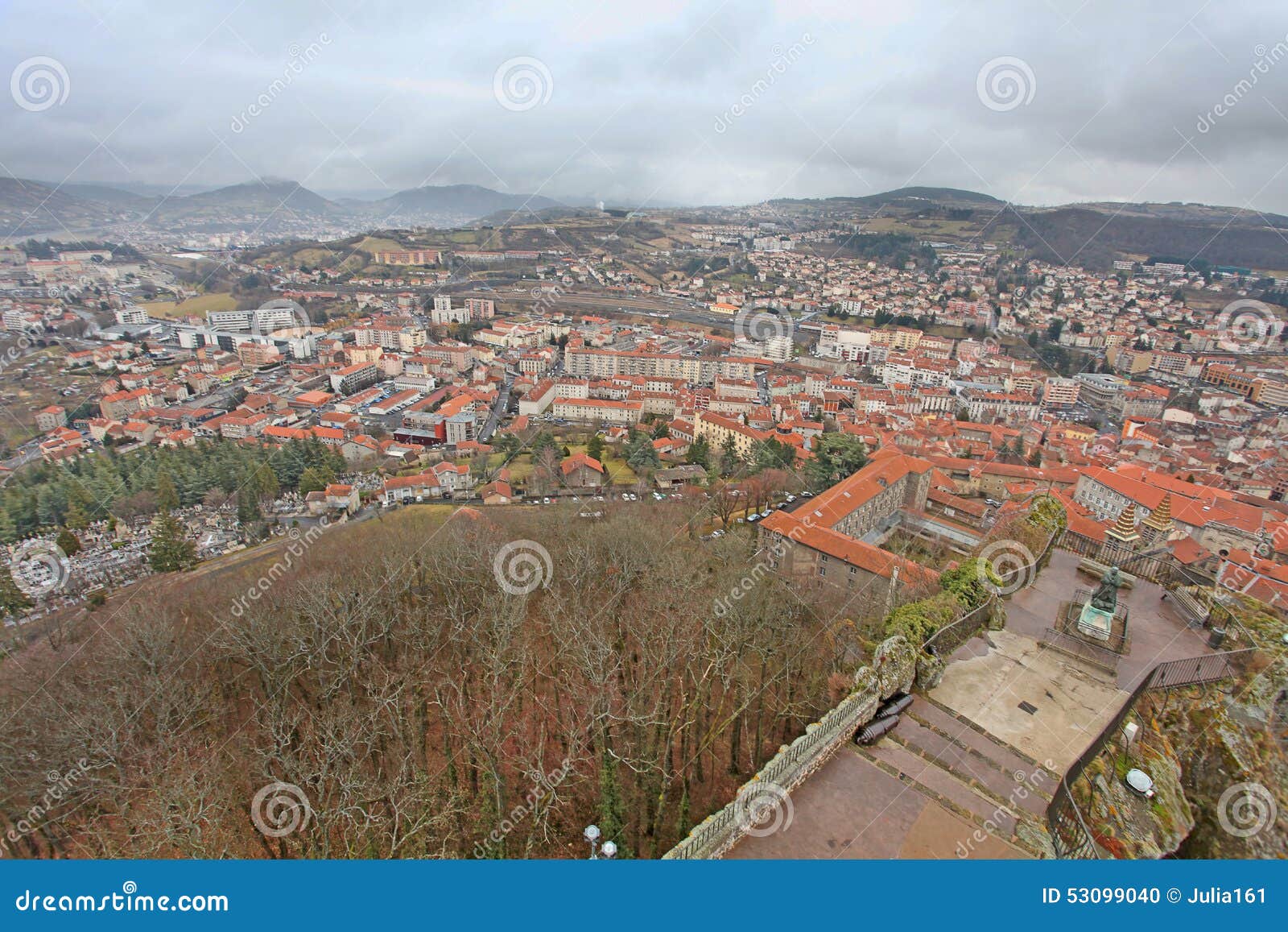 Le Puy En Velay from Above, France Editorial Image - Image of ...
