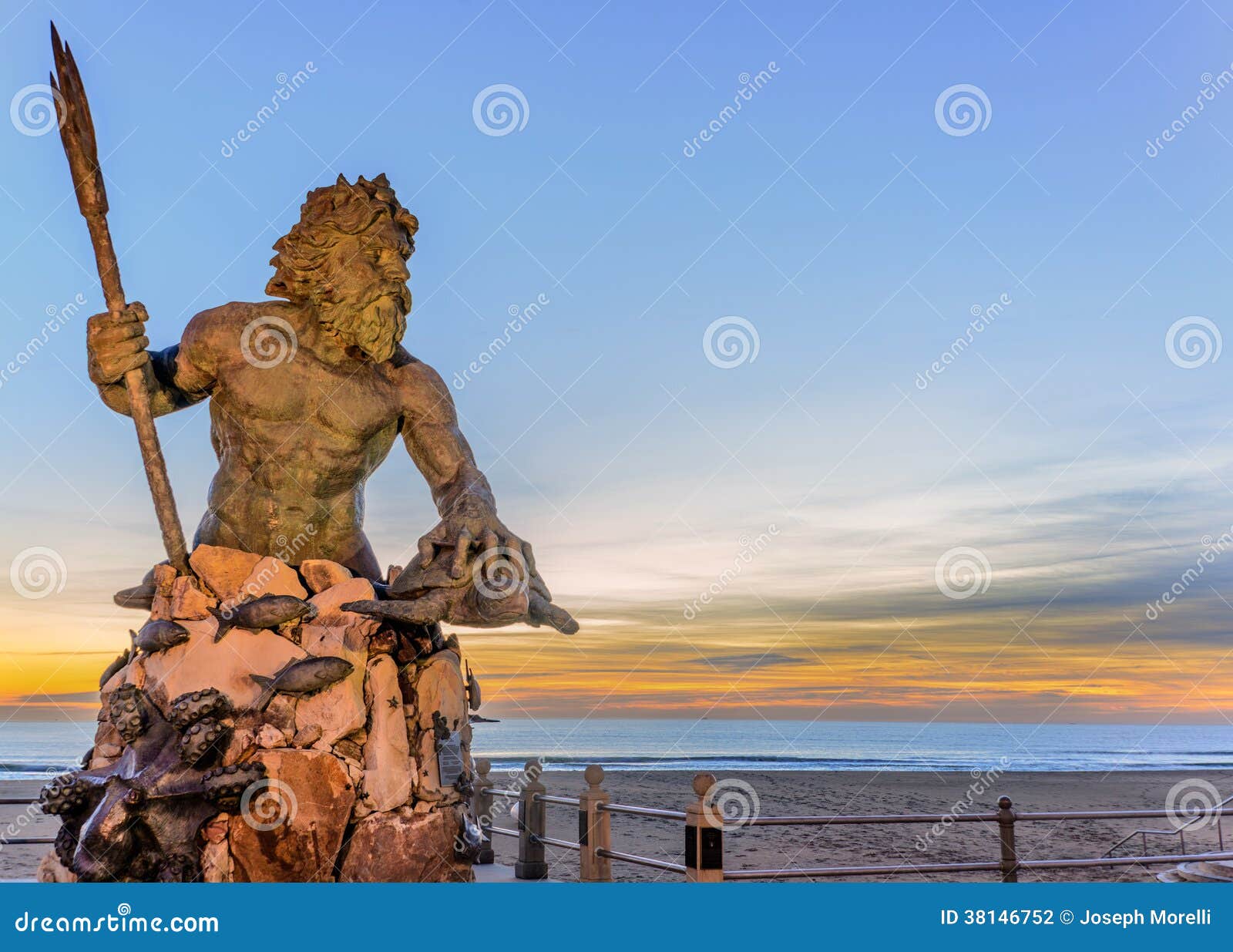 photographie stock le roi neptune au parc de neptune virginia beach image