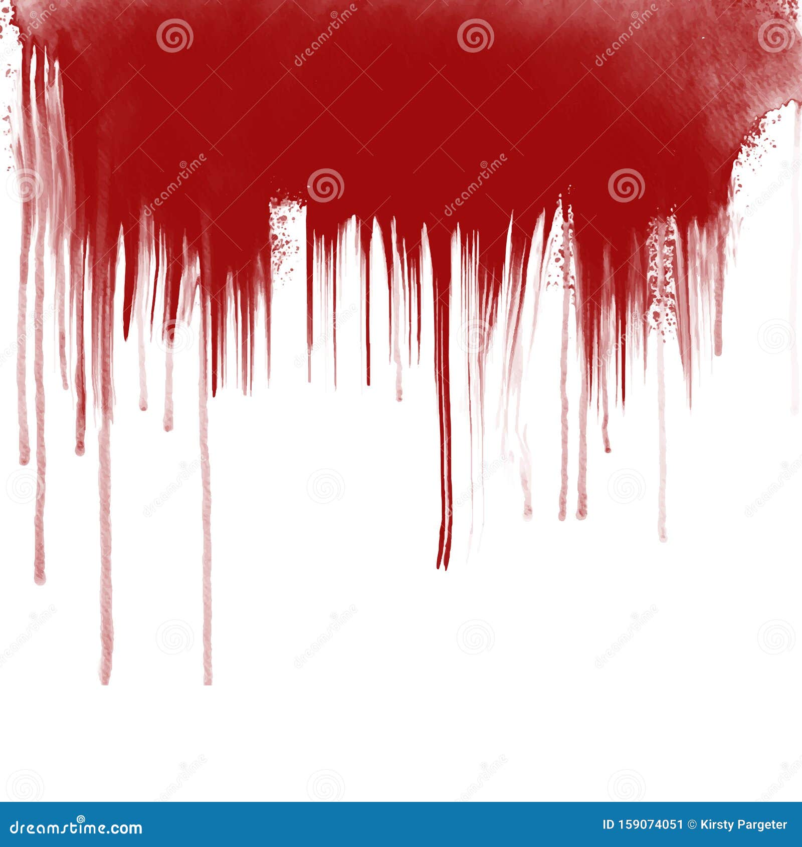 Le Sang Coule Sur Fond Blanc Illustration Stock Illustration Du Danger Halloween