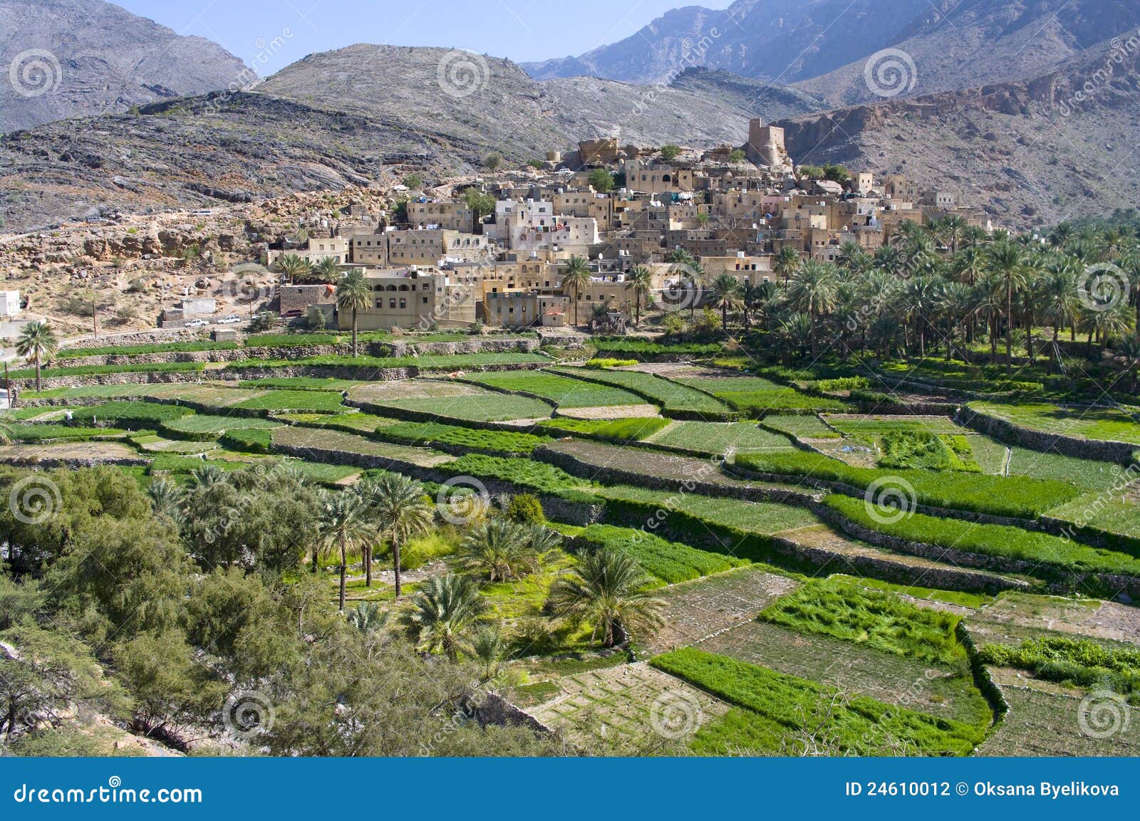 Le village Bilad Sayt, Oman. Le village Bilad Sayt, sultanat Oman