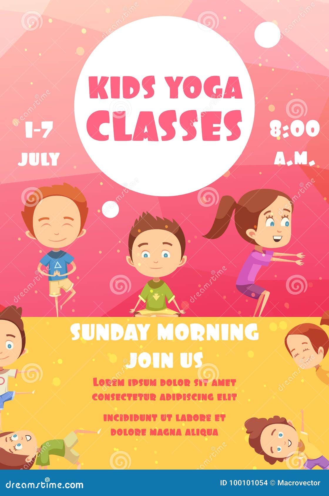 Grande affiche pédagogique Yoga kids