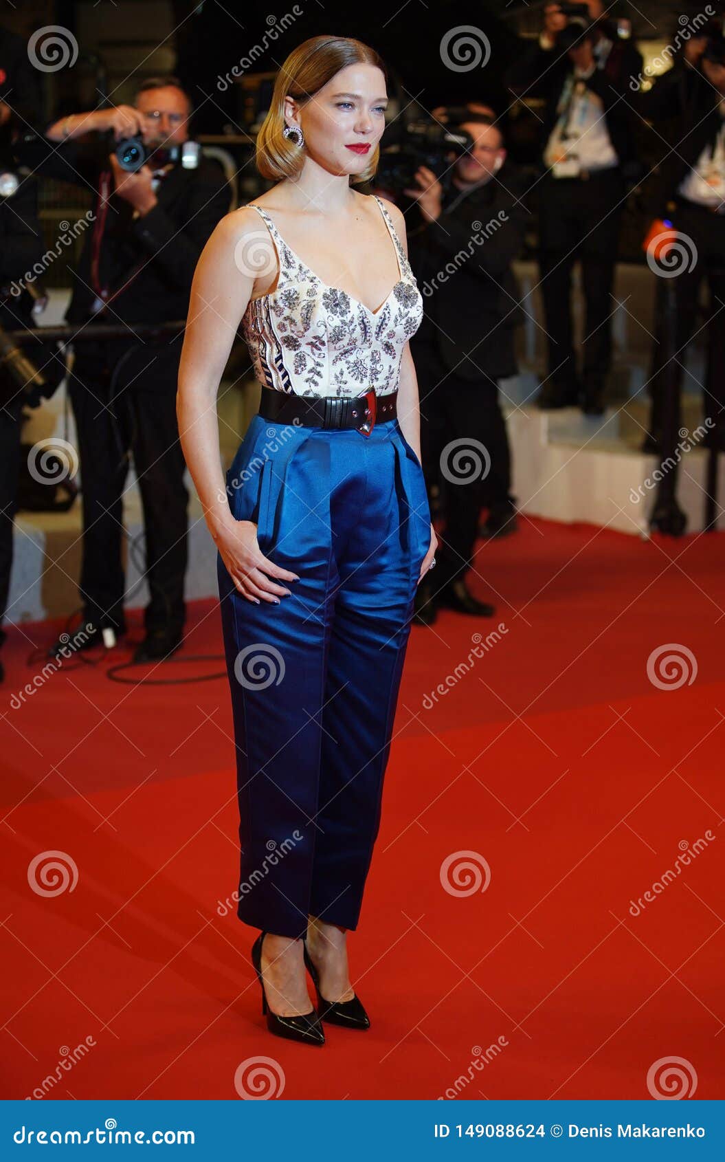 CANNES, FRANCE - MAY 13: Actress Lea Seydoux attends the premiere of 'On  Tour' during the 63rd Cannes Film Festival on May 13, 2 Stock Photo - Alamy