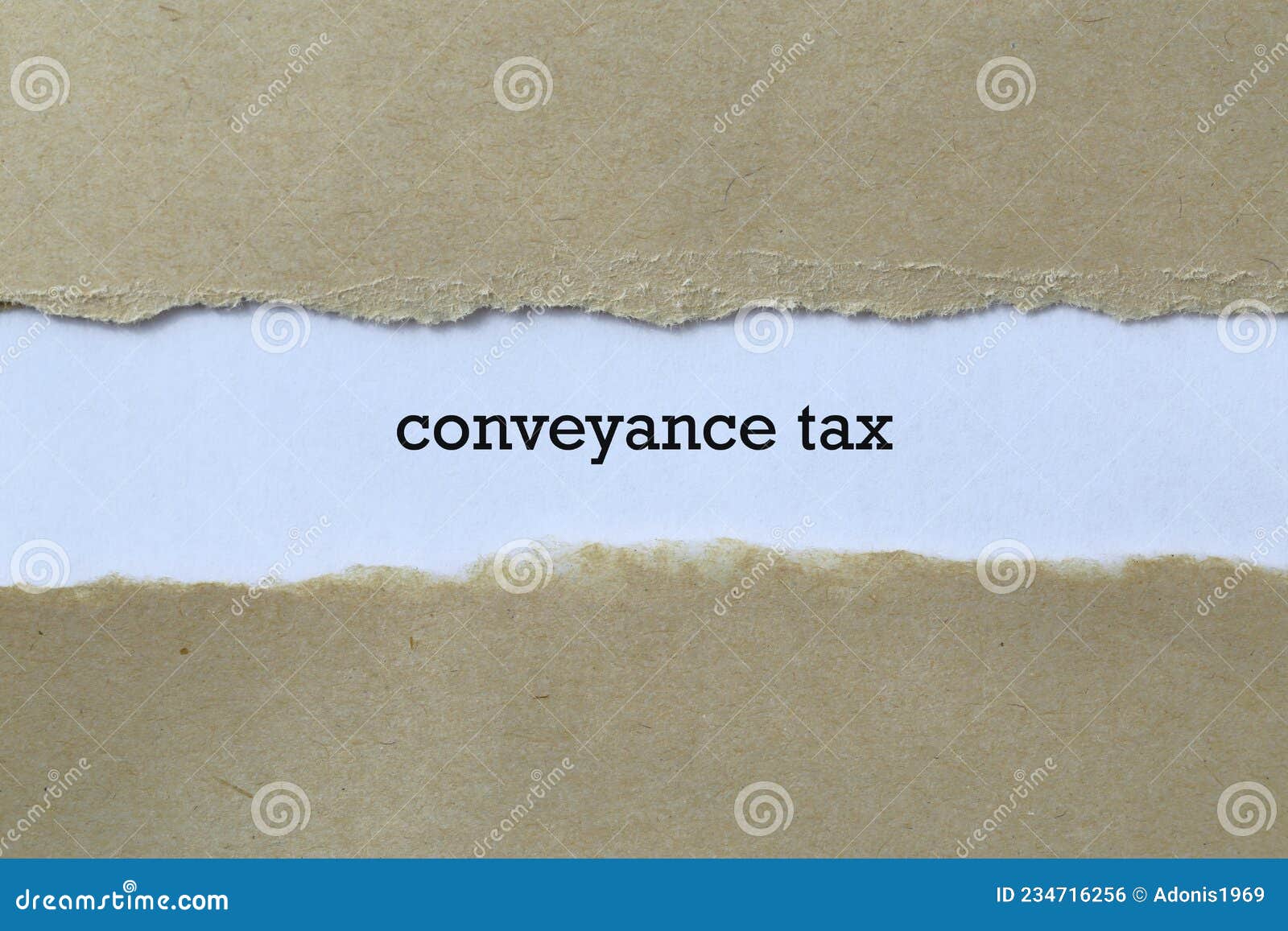 conveyance tax word on white paper