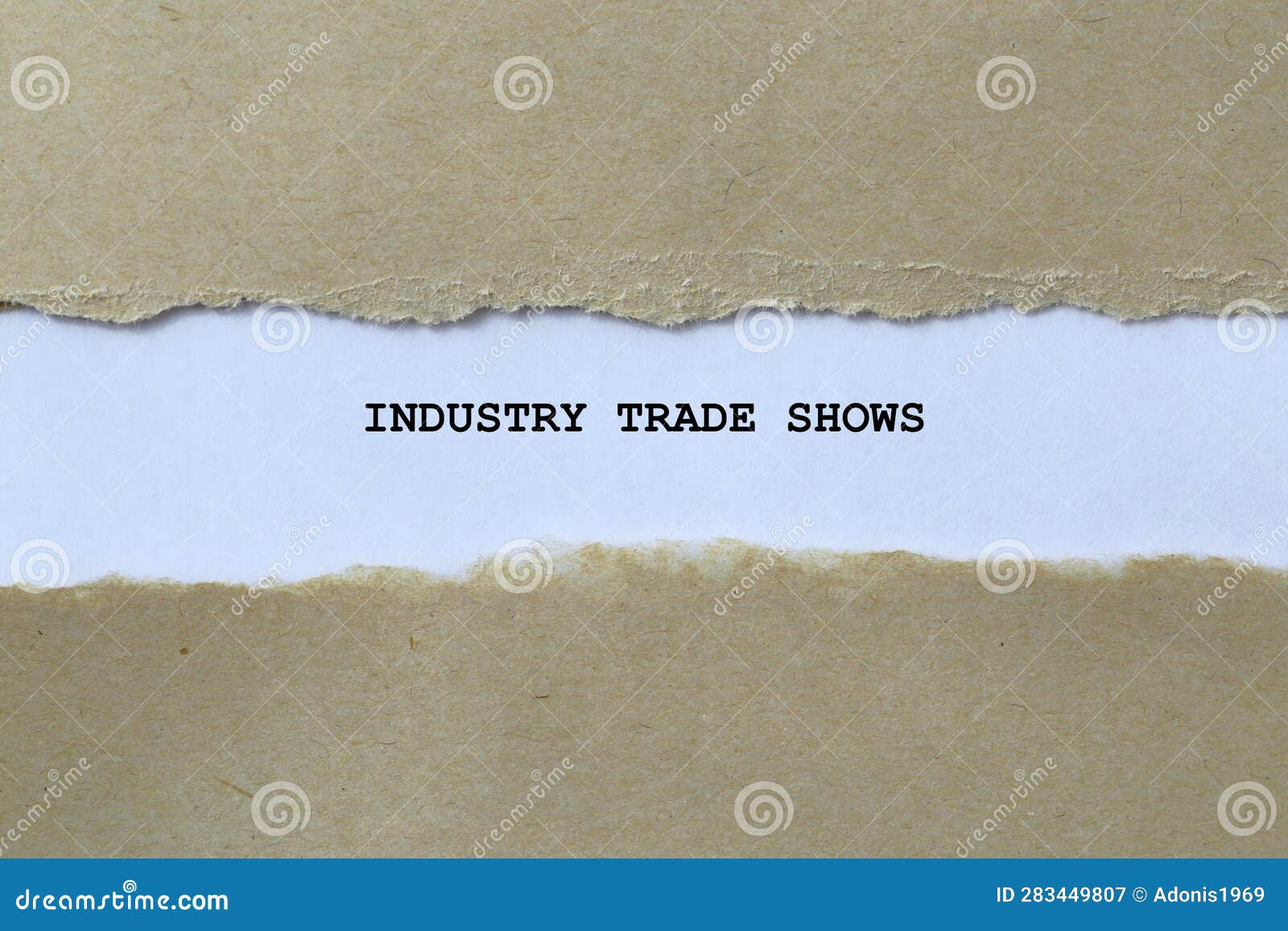 Industry Trade Shows on White Paper Stock Image Image of product