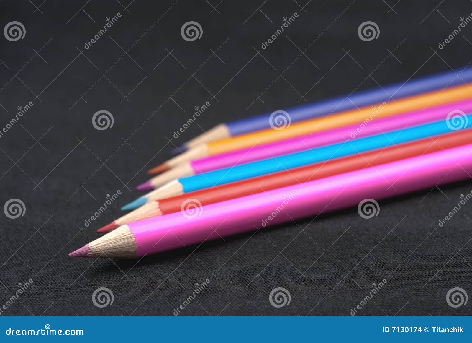 Lead crayons stock photo. Image of vibrant, multi, color 7130174