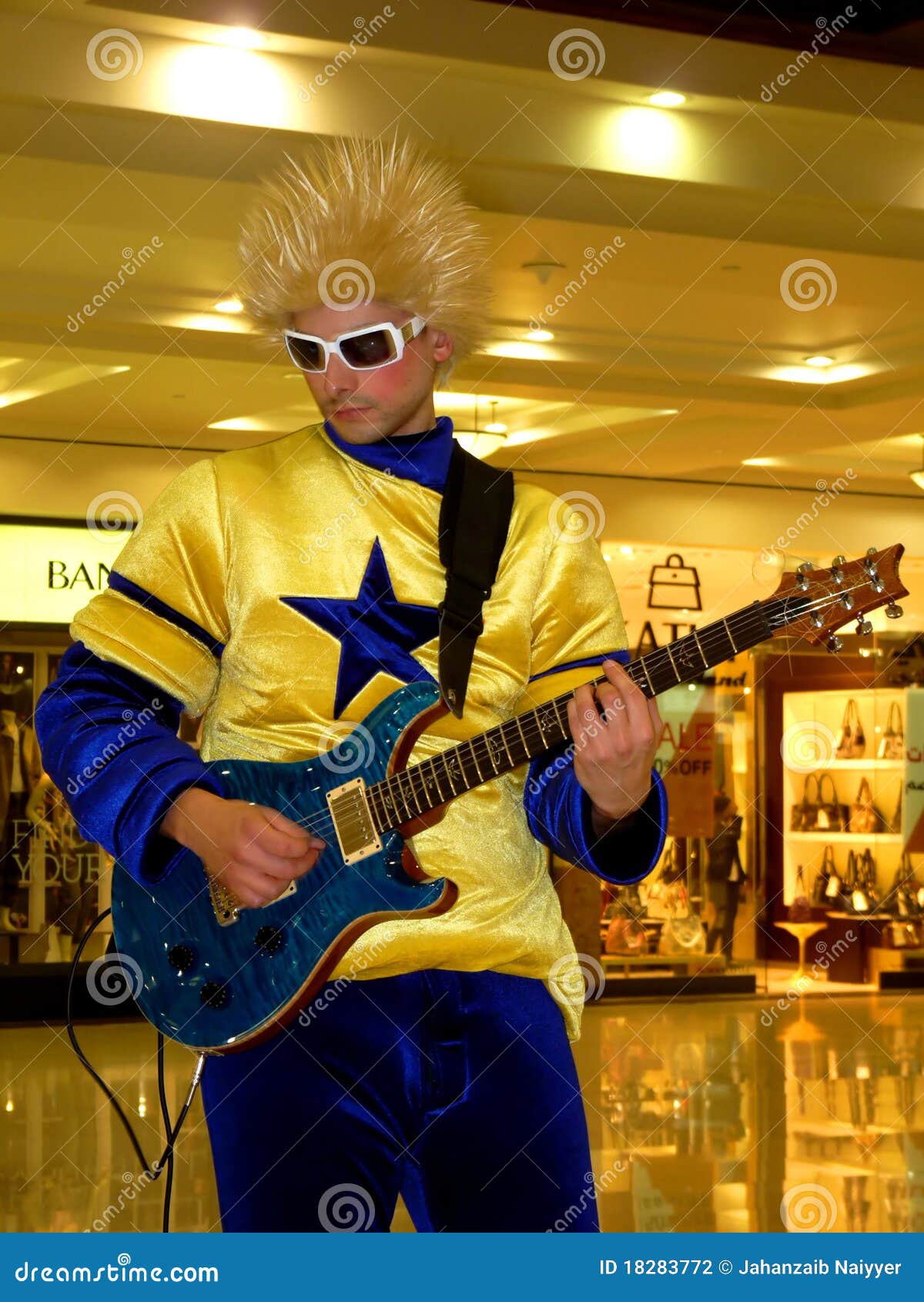 Lead Guitarist editorial photography. Image of funny 18283772