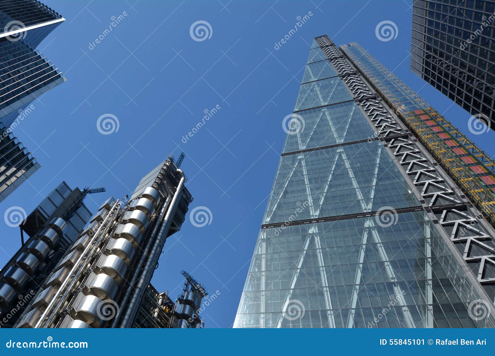 122 leadenhall street tower and lloyd's building in city of lond