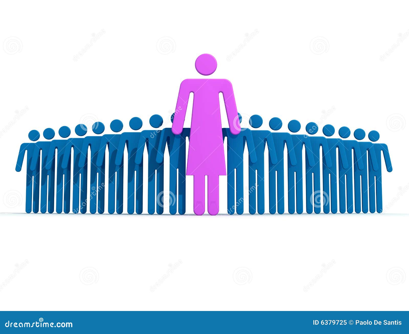 Leader female stock illustration. Illustration of meeting 6379725