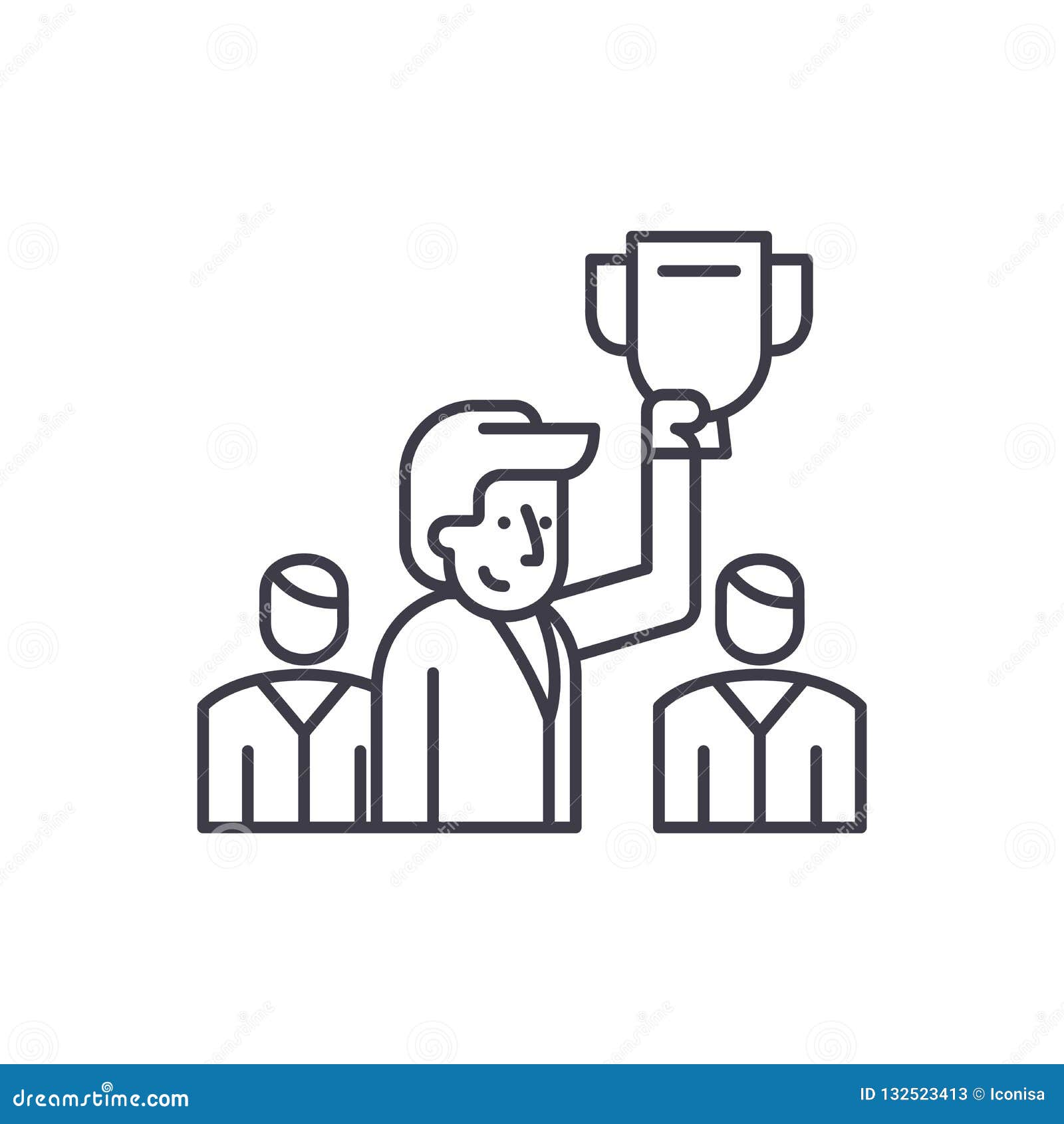 Leader Line Icon Concept. Leader Vector Linear Illustration, Symbol, Sign  Stock Vector - Illustration of employee, flat: 132523413