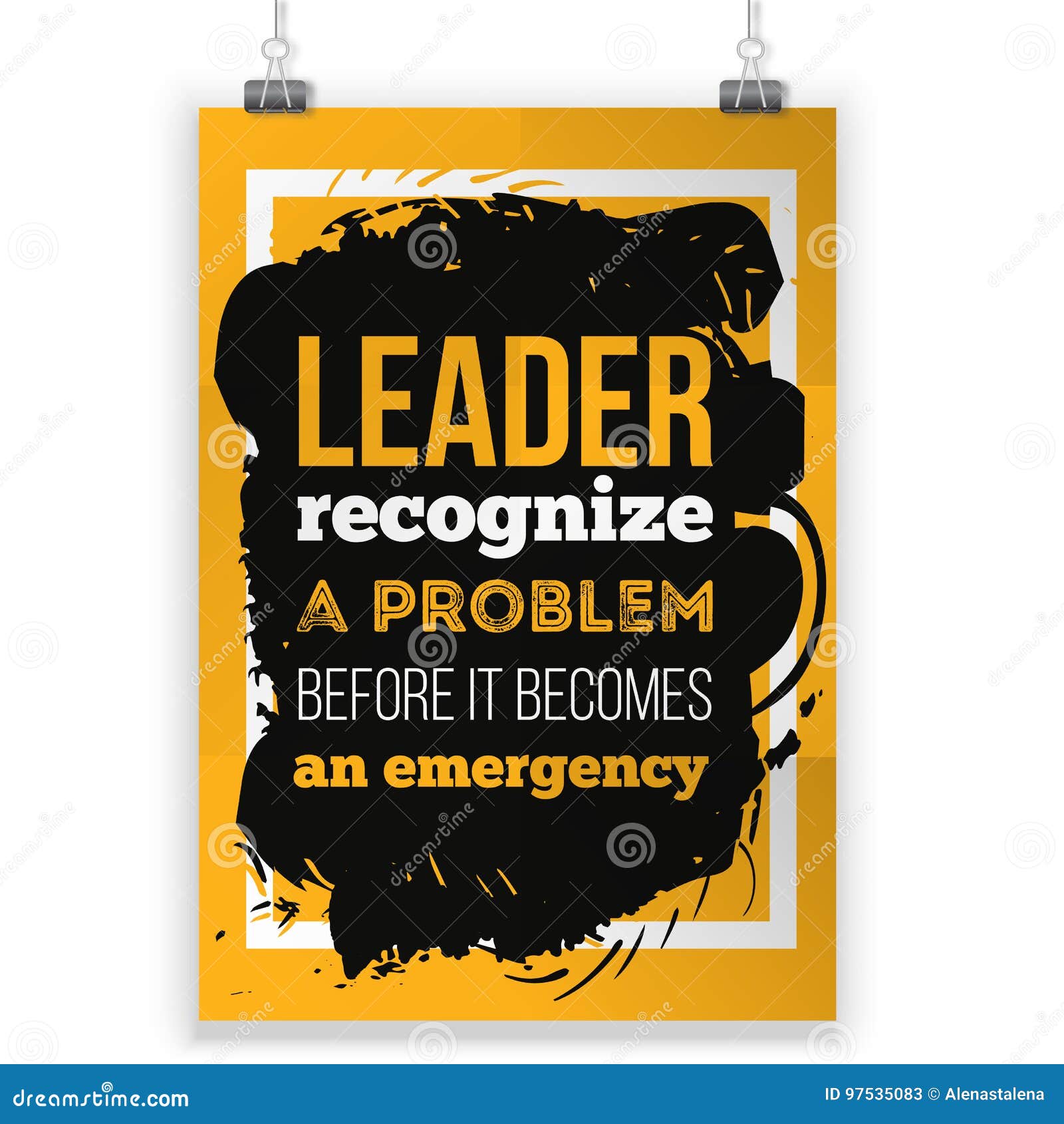 Leader Recognize The Problem Inspirational Motivational Quote About