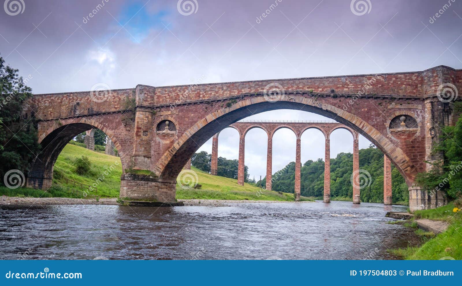 leaderfoot viaduct and drygrange old bridge