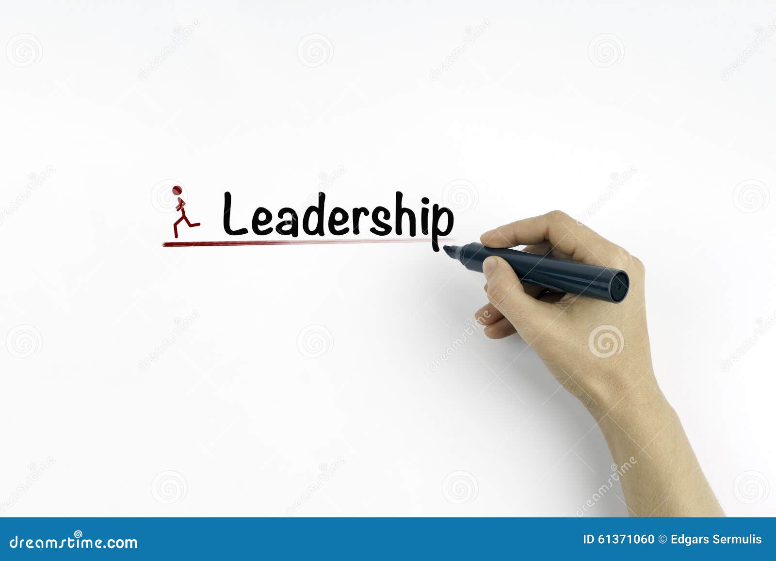 Leadership Concept on a White Background Stock Photo - Image of