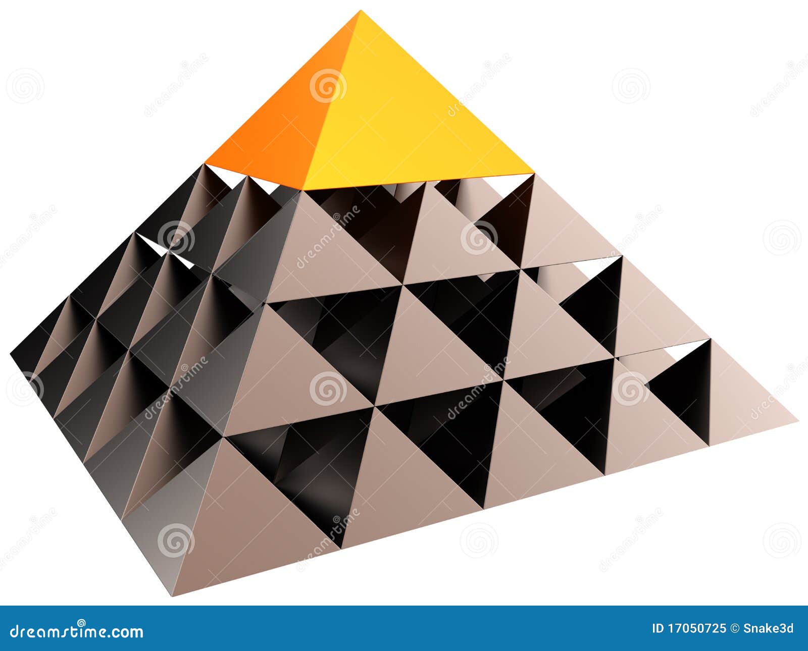 Leadership Hierarchy Pyramid (Hi-Res) Stock Illustration - Illustration ...