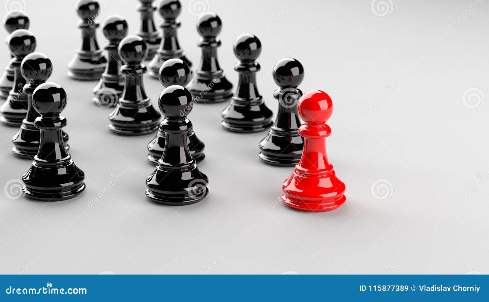 Red pawn of chess stock illustration. Illustration of battle - 115877389