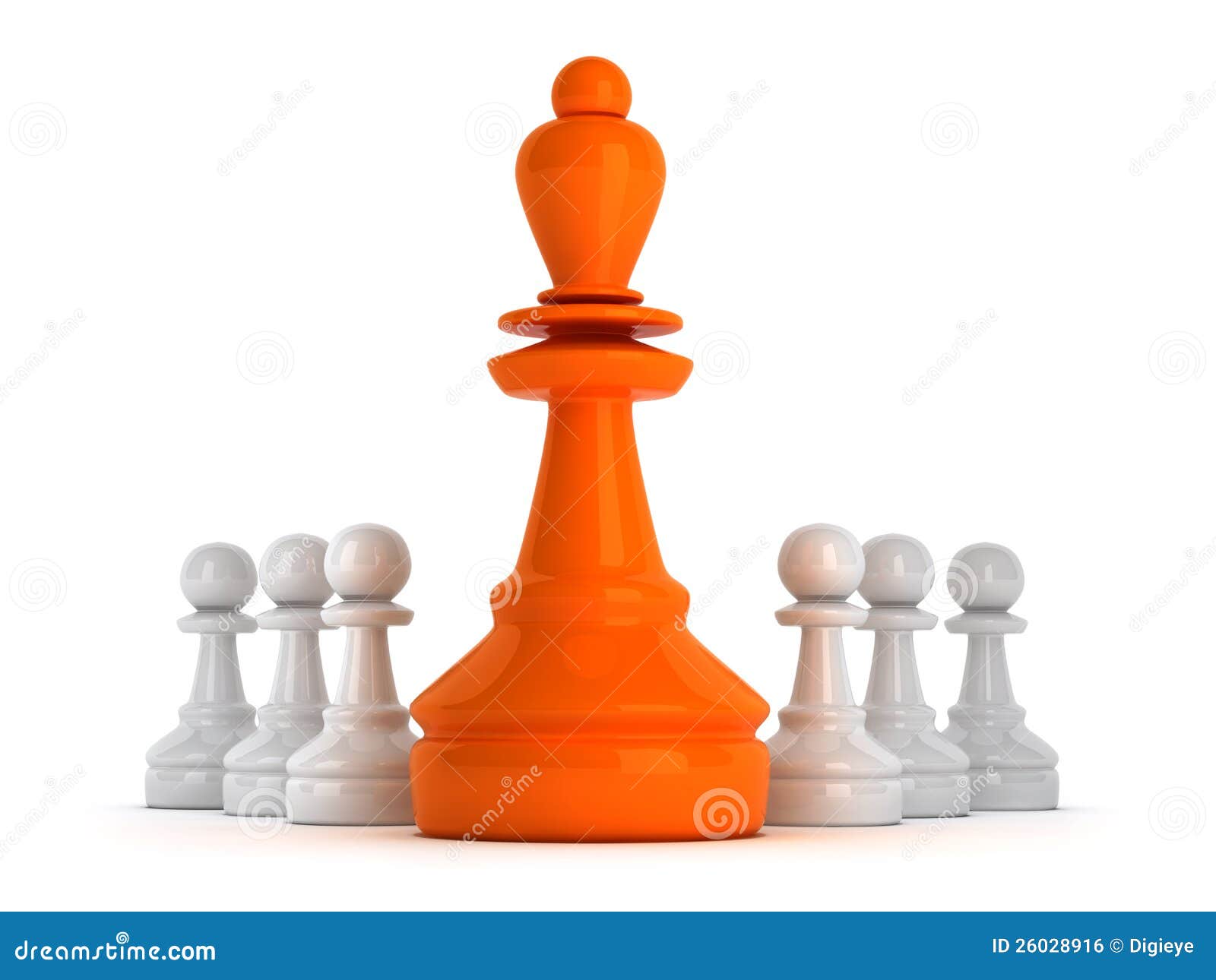 Leadership Symbol - Chess Figures Stock Illustration - Illustration of ...