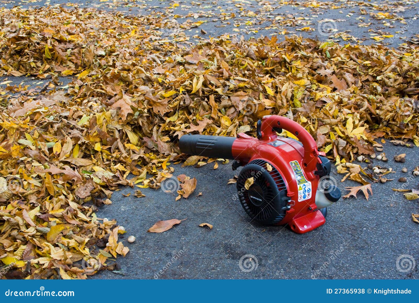 Leaf blower stock photo. Image of implement, blowing 27365938