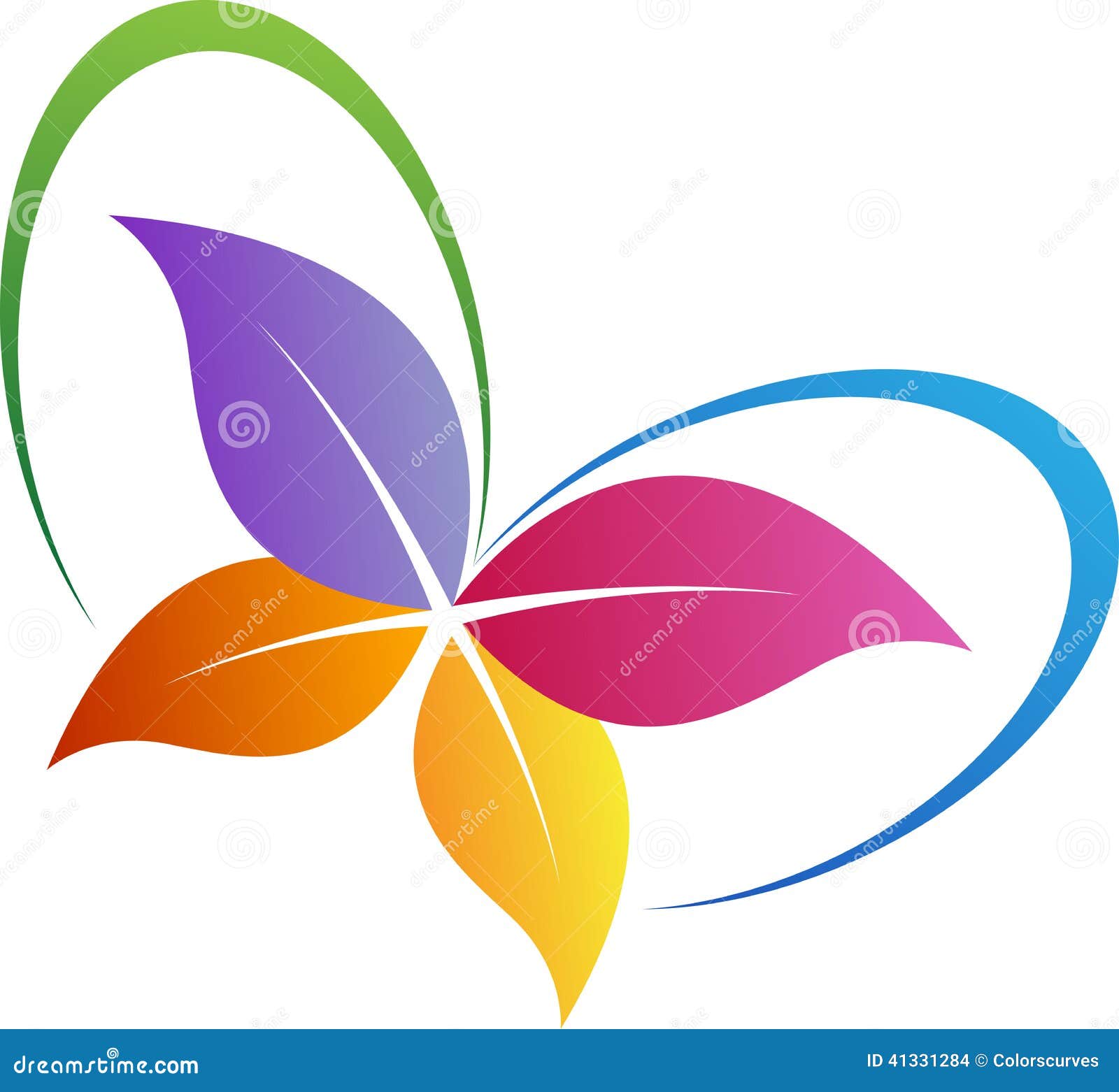leaf butterfly logo