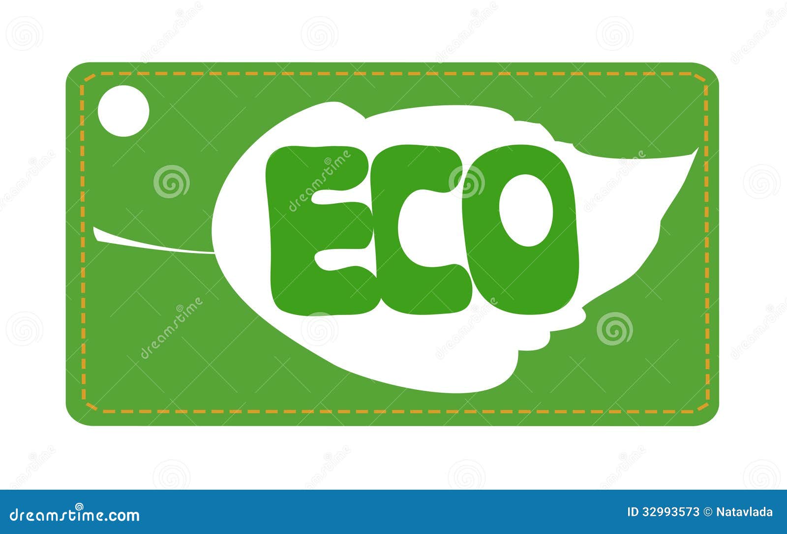 Leaf eco label stock vector. Illustration of package 32993573