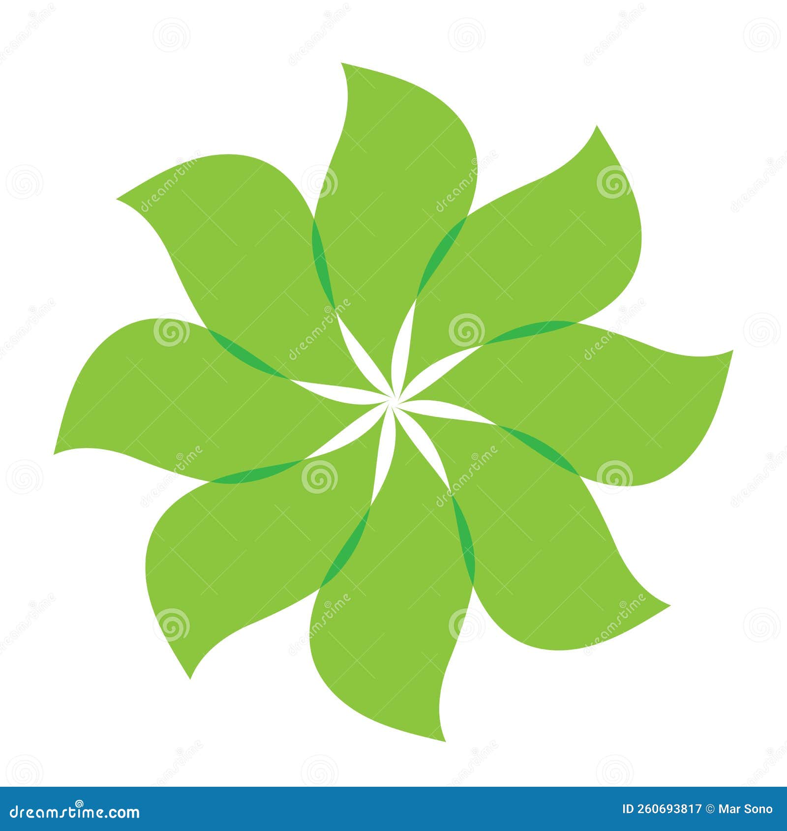 Leaf Green Ornament Design and Symbol Vector Template Stock Vector