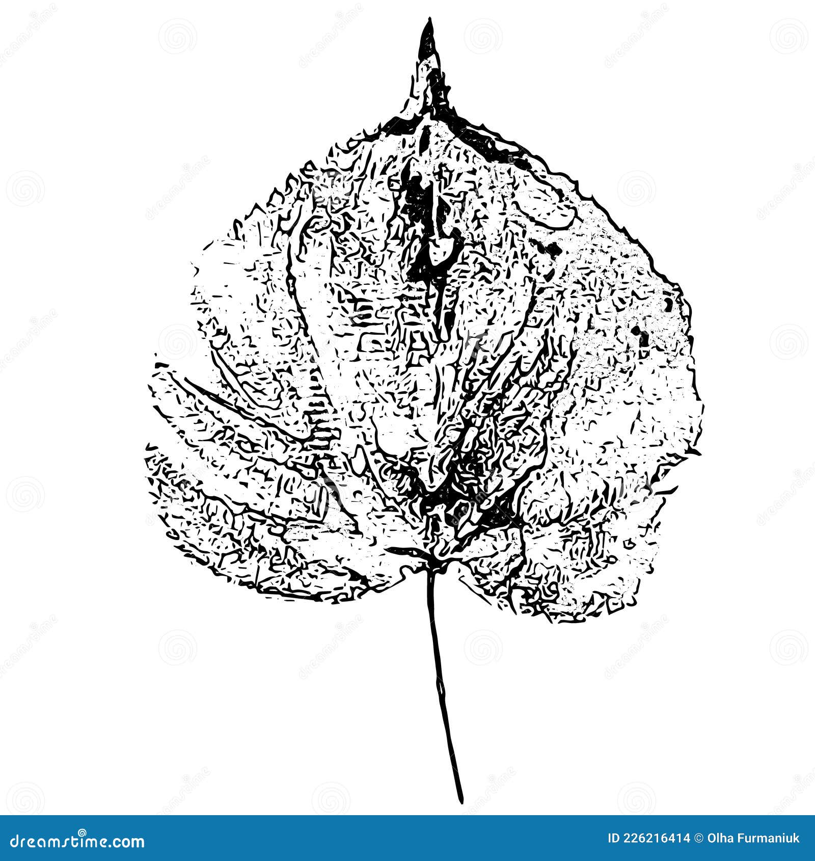 leaf imprint. hand-made gouache print on paper. paint impression, stamp. autumn picture for your . made using frottage