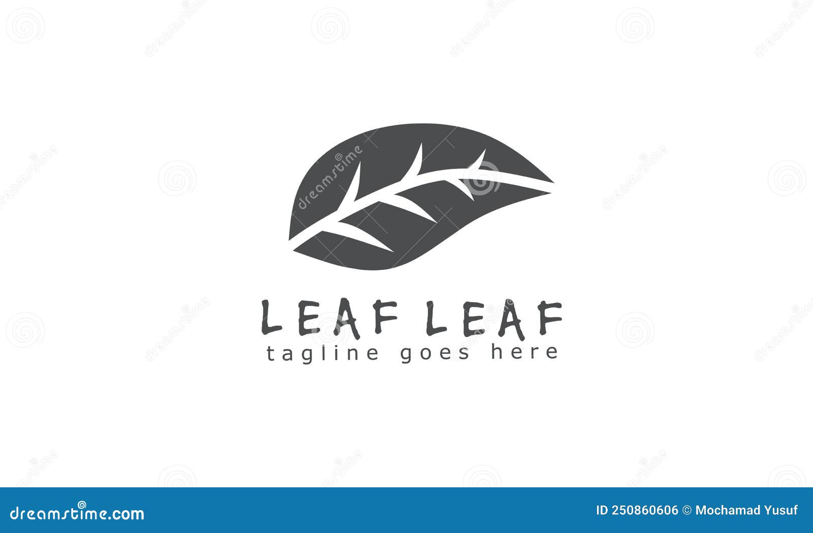 Leaf Logo Design Template for Brand or Company Stock Vector