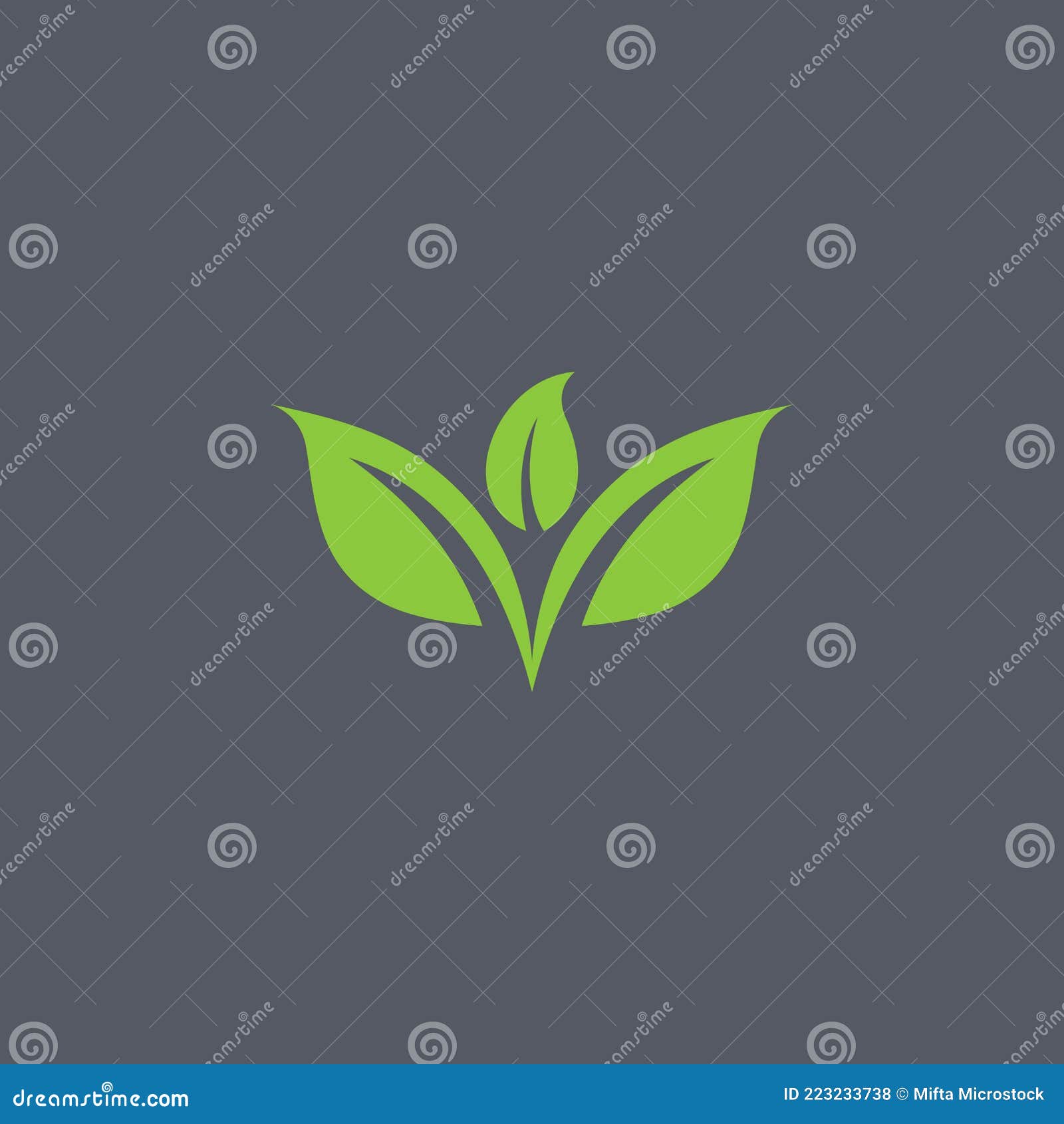 leaf logo  template  spa & esthetics
