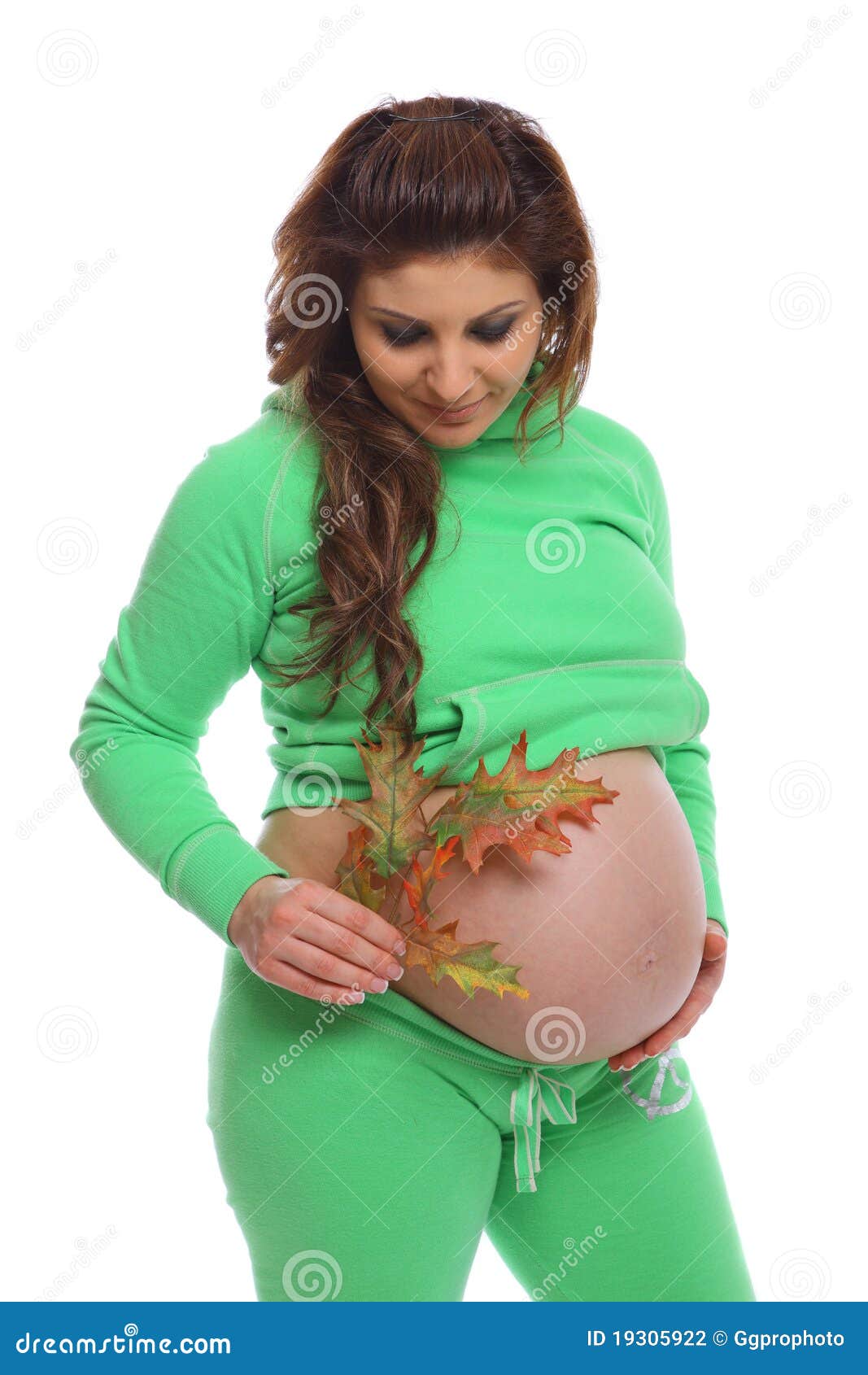 Leaf Pregnant stock photo. Image of navel, life, parent 19305922