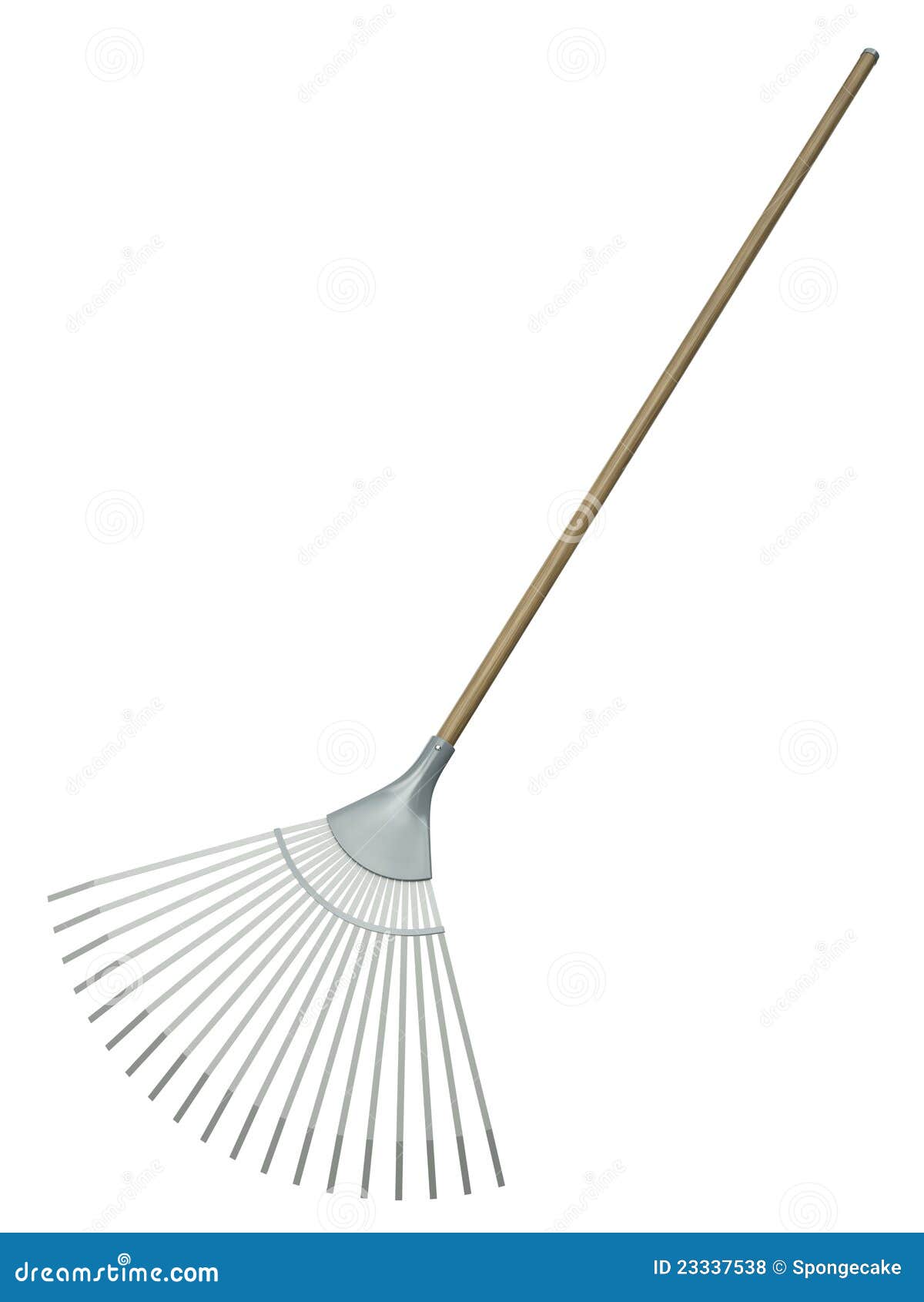 Leaf rake stock illustration. Illustration of equipment - 23337538