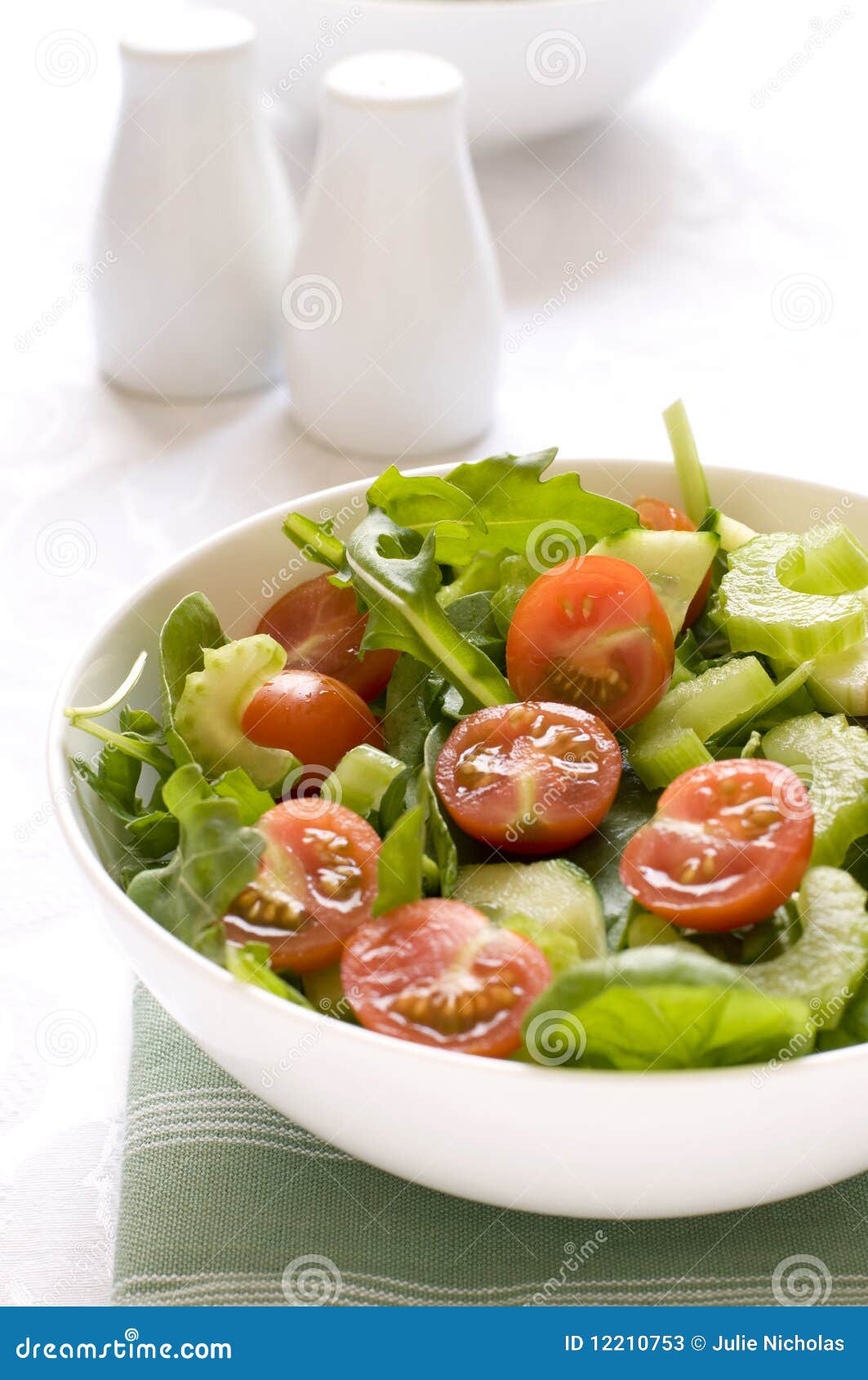 Leafy Green Mixed Salad with Cherry Tomatoes Stock Image Image of field, tomato 12210753