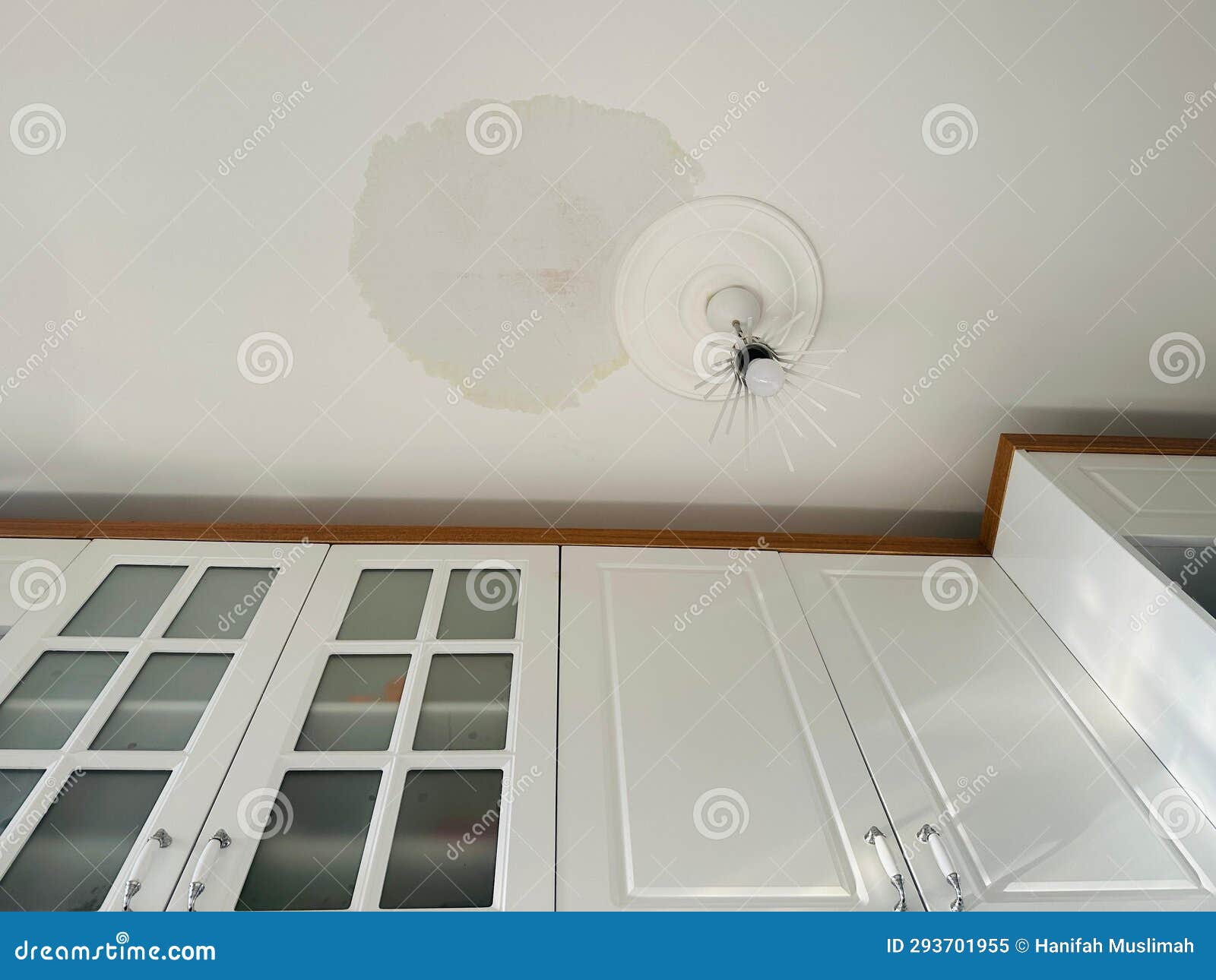 Leaking Ceiling stock image. Image of rain, kitchen 293701955